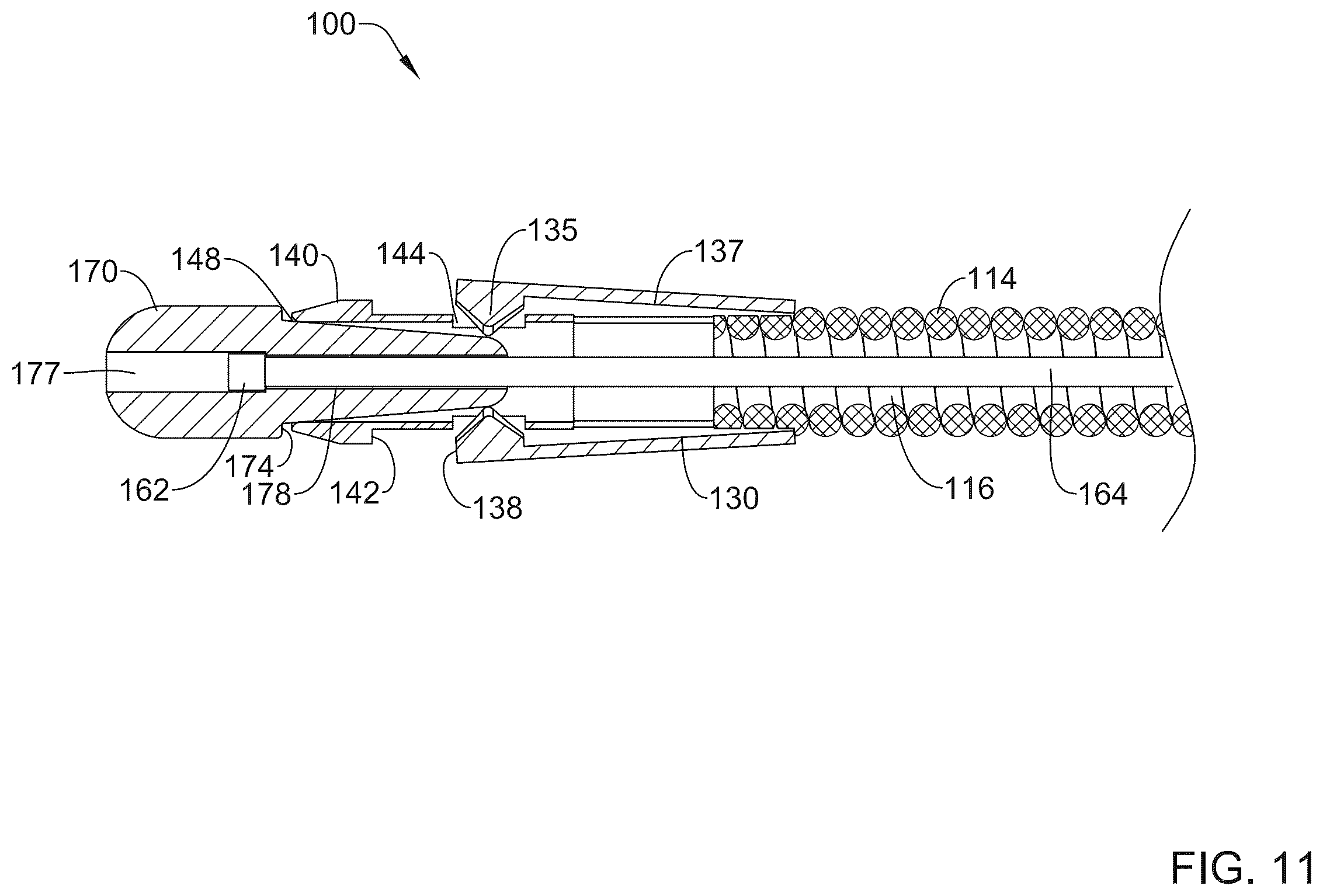 Patent US12426872 Figure 11 – Suture cinching and cutting device