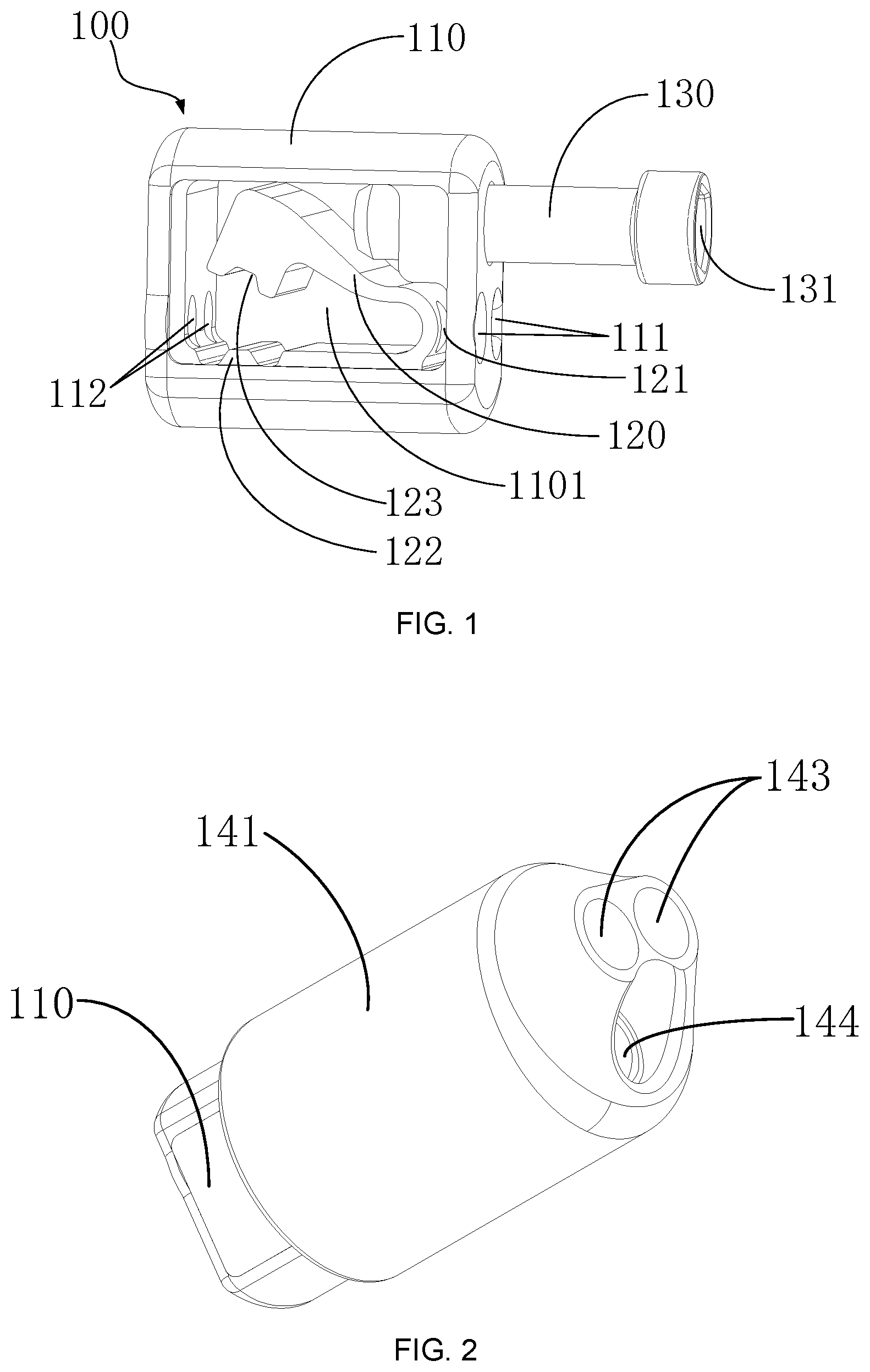 Patent US12426876 Figure 1 – Suture locking device and suture locking device implanting apparatus