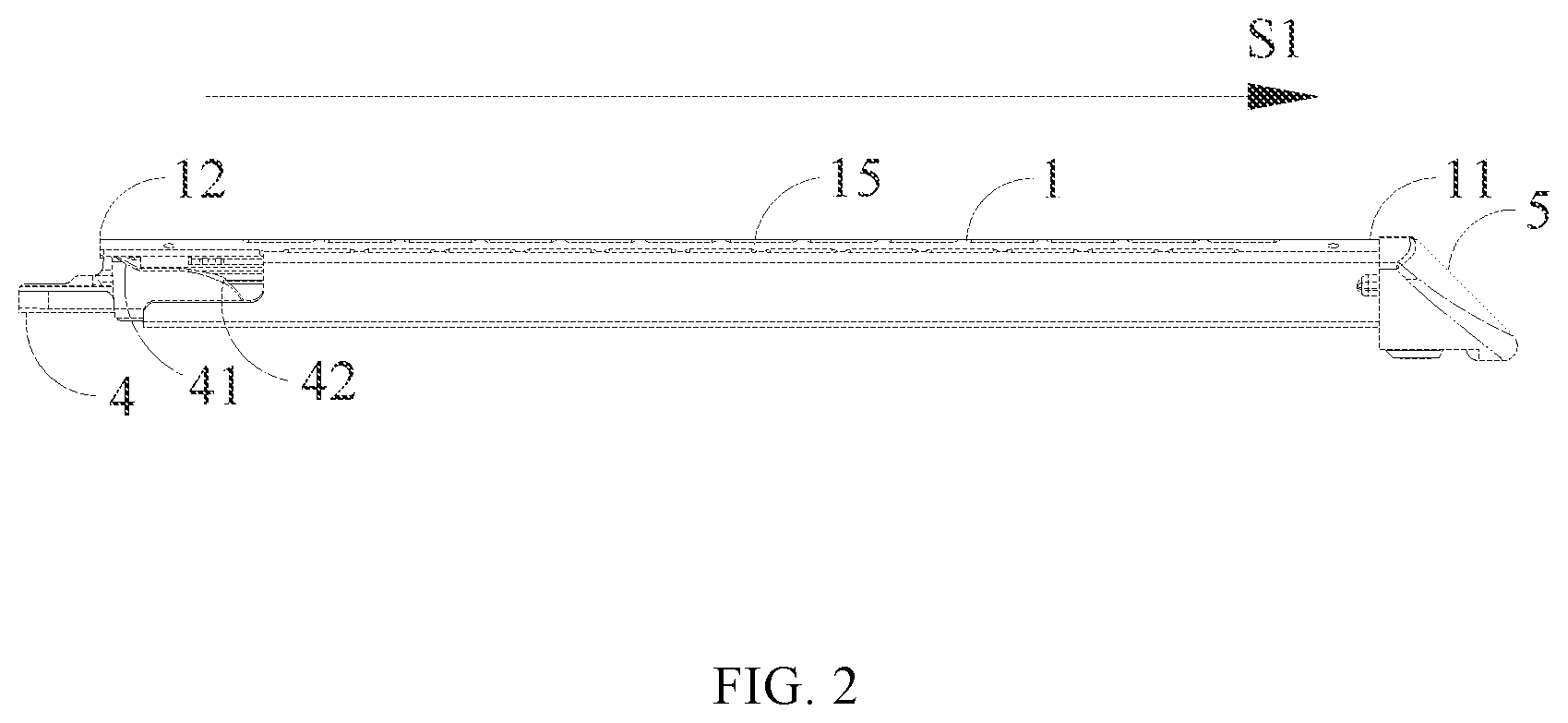 Patent US12426877 Figure 2 – Cartridge assembly and surgical stapler
