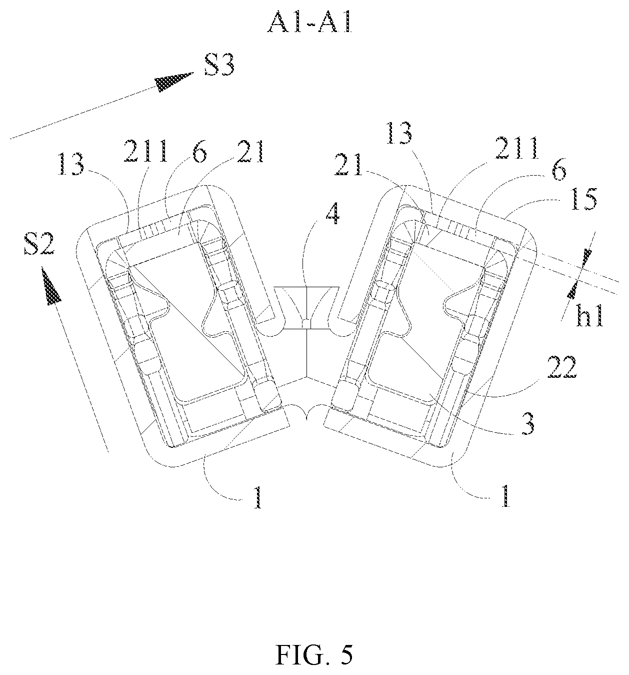 Patent US12426877 Figure 5 – Cartridge assembly and surgical stapler