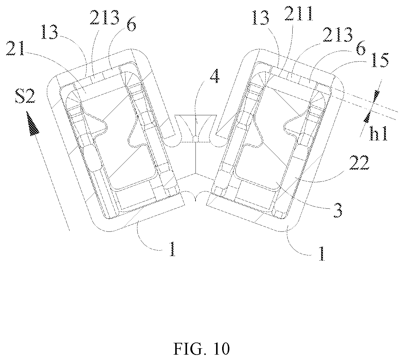 Patent US12426877 Figure 10 – Cartridge assembly and surgical stapler