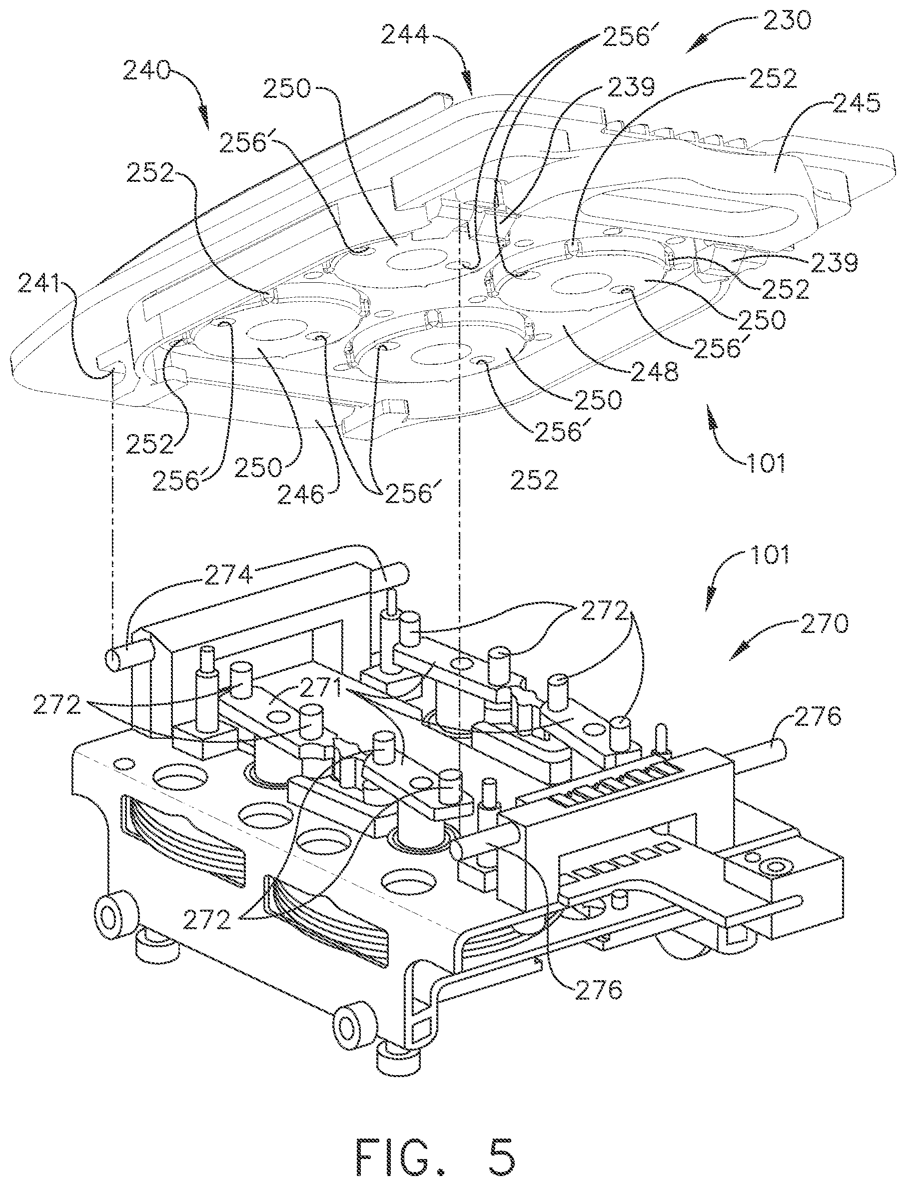 Patent US12426879 Figure 5 – Surgical system comprising control circuit to set velocity of closure driver based on sensor data