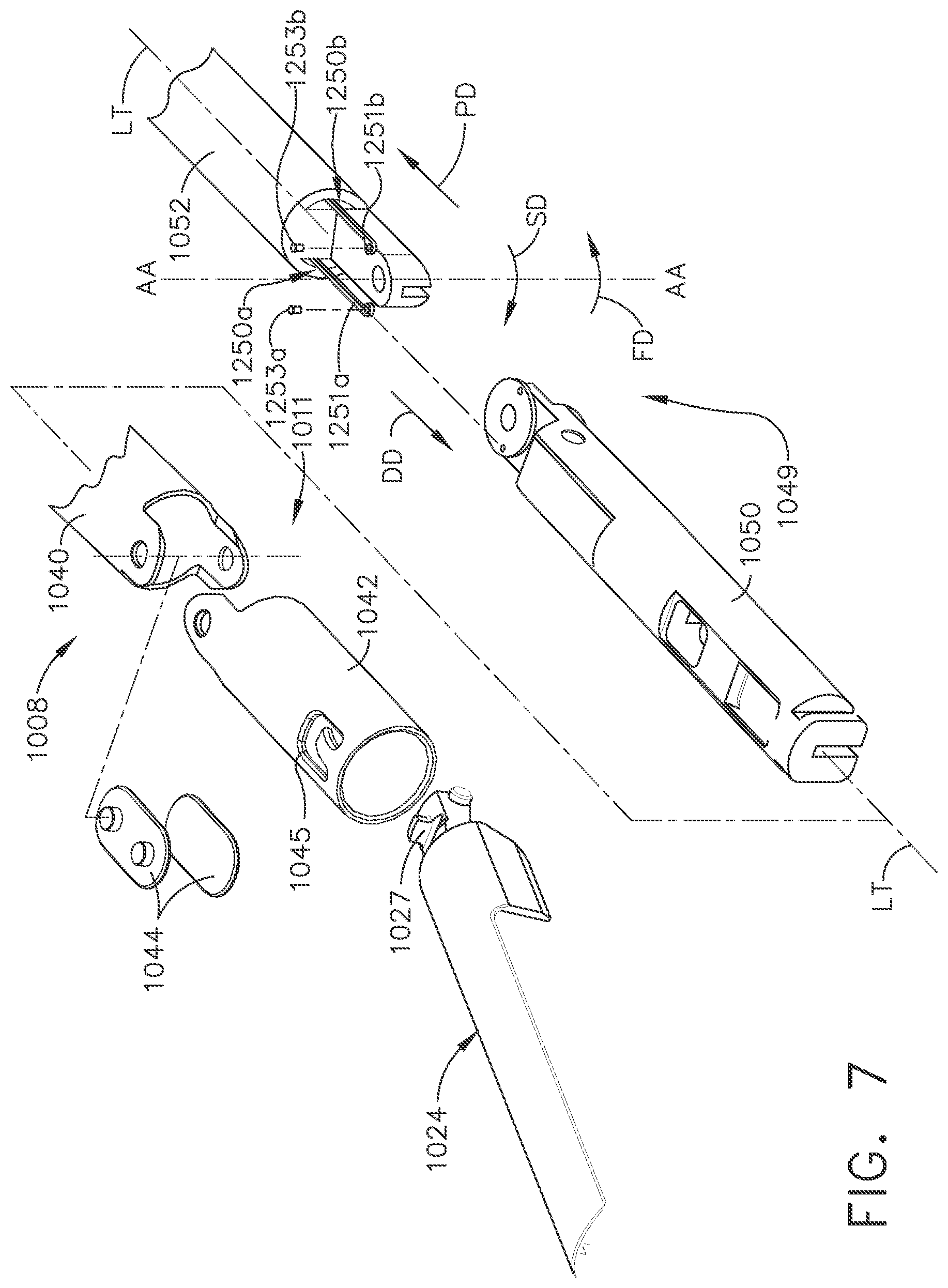 Patent US12426879 Figure 7 – Surgical system comprising control circuit to set velocity of closure driver based on sensor data