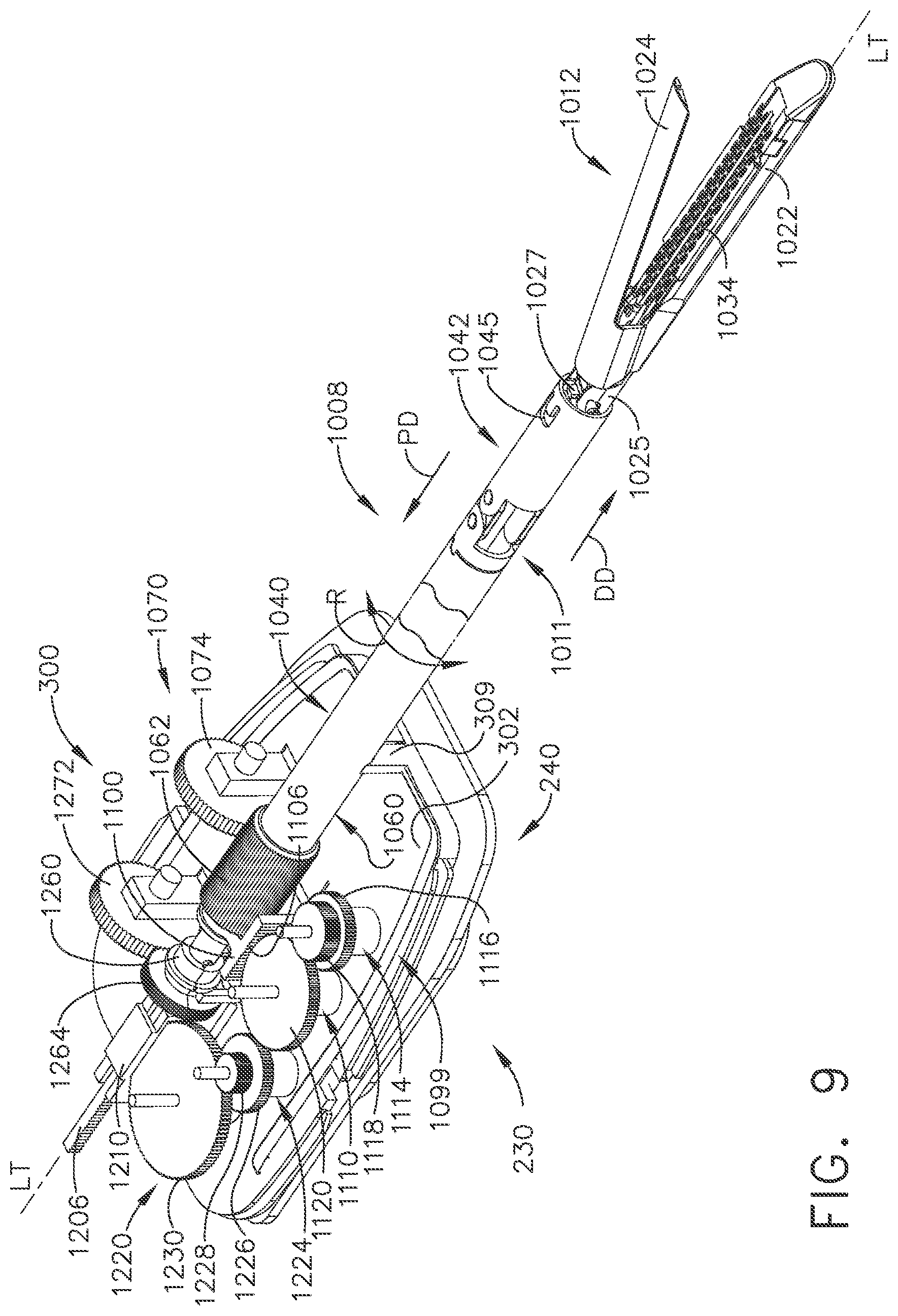 Patent US12426879 Figure 9 – Surgical system comprising control circuit to set velocity of closure driver based on sensor data