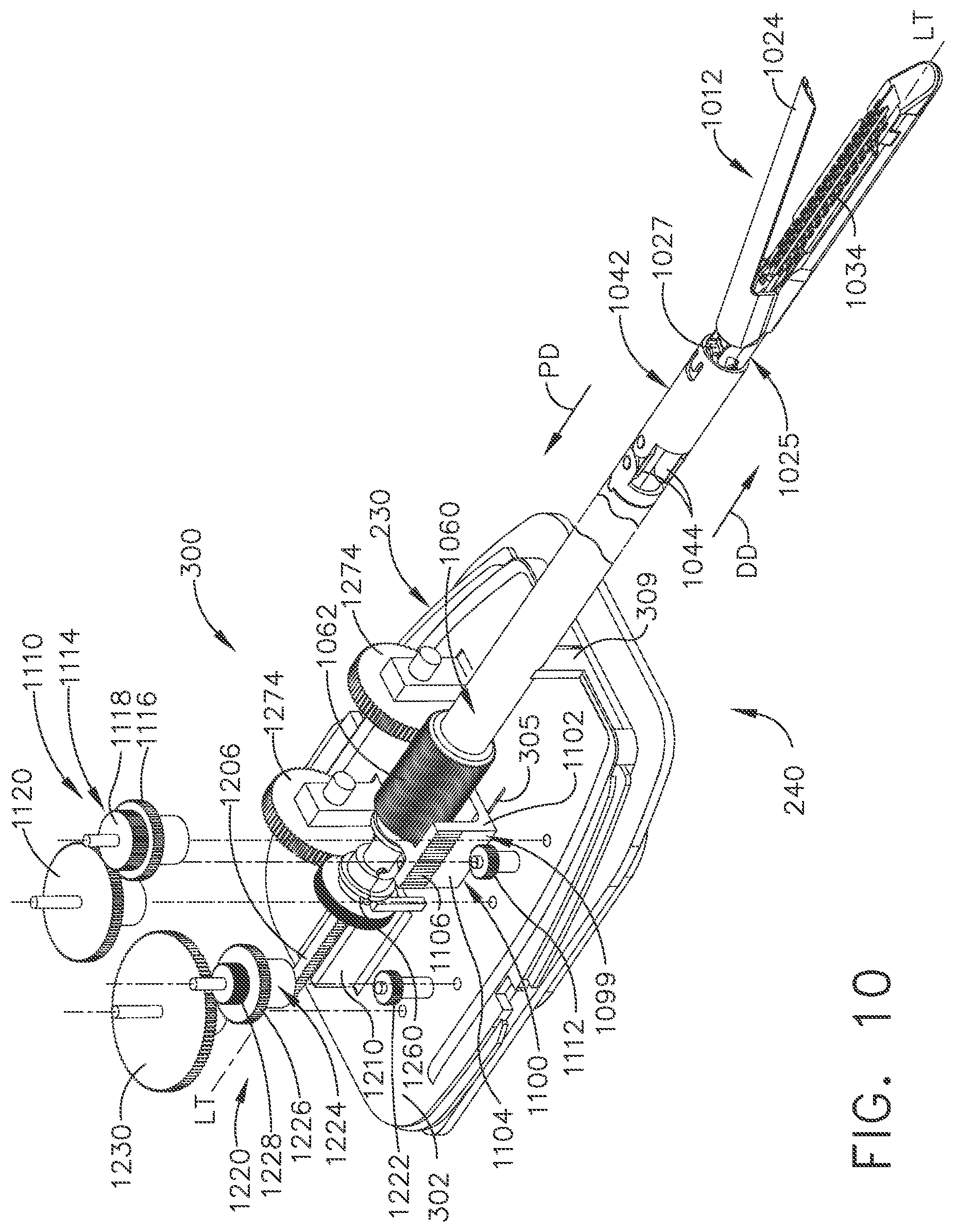 Patent US12426879 Figure 10 – Surgical system comprising control circuit to set velocity of closure driver based on sensor data