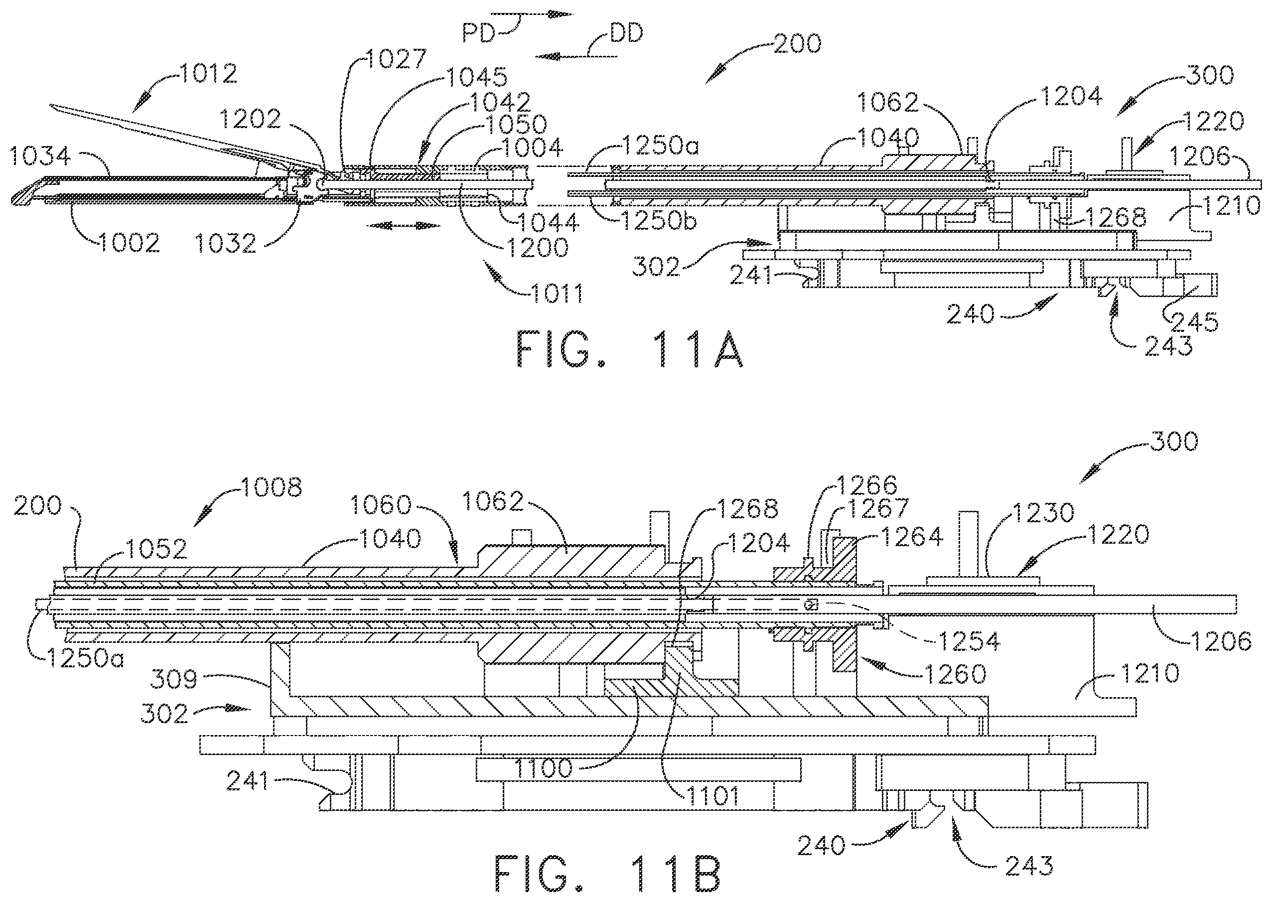 Patent US12426879 Figure 11 – Surgical system comprising control circuit to set velocity of closure driver based on sensor data