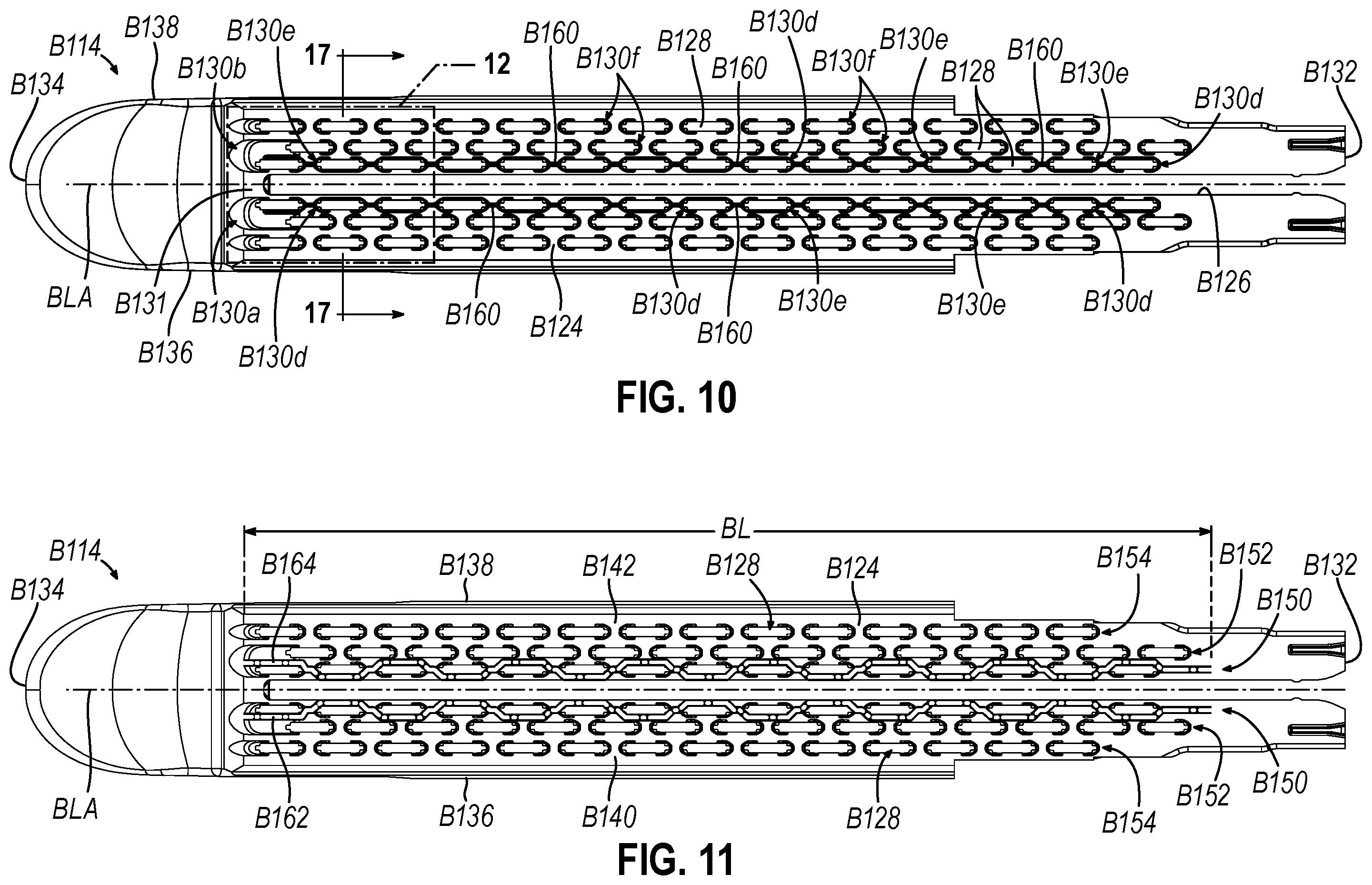 Patent US12426880 Figure 11 – Surgical stapler cartridge having intermediate raised tissue engagement protrusions