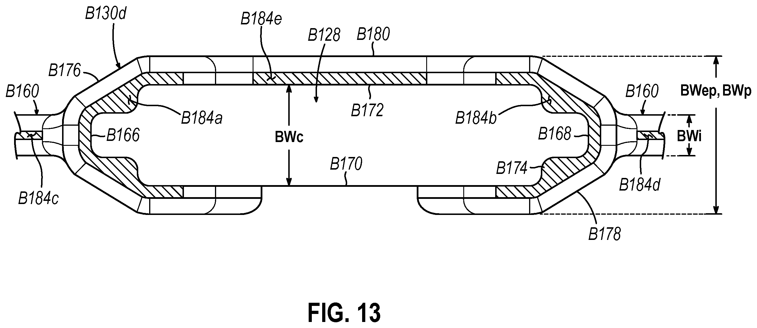 Patent US12426880 Figure 13 – Surgical stapler cartridge having intermediate raised tissue engagement protrusions