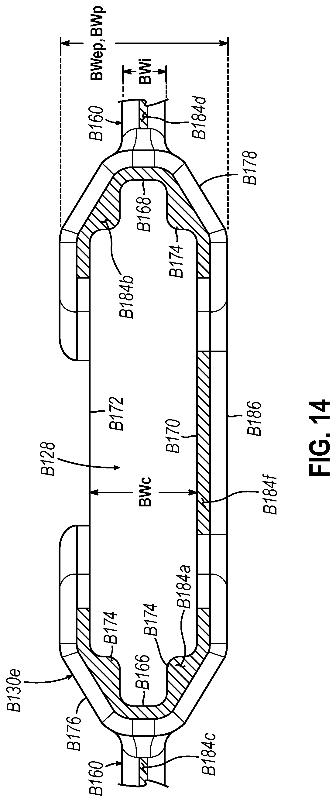 Patent US12426880 Figure 14 – Surgical stapler cartridge having intermediate raised tissue engagement protrusions