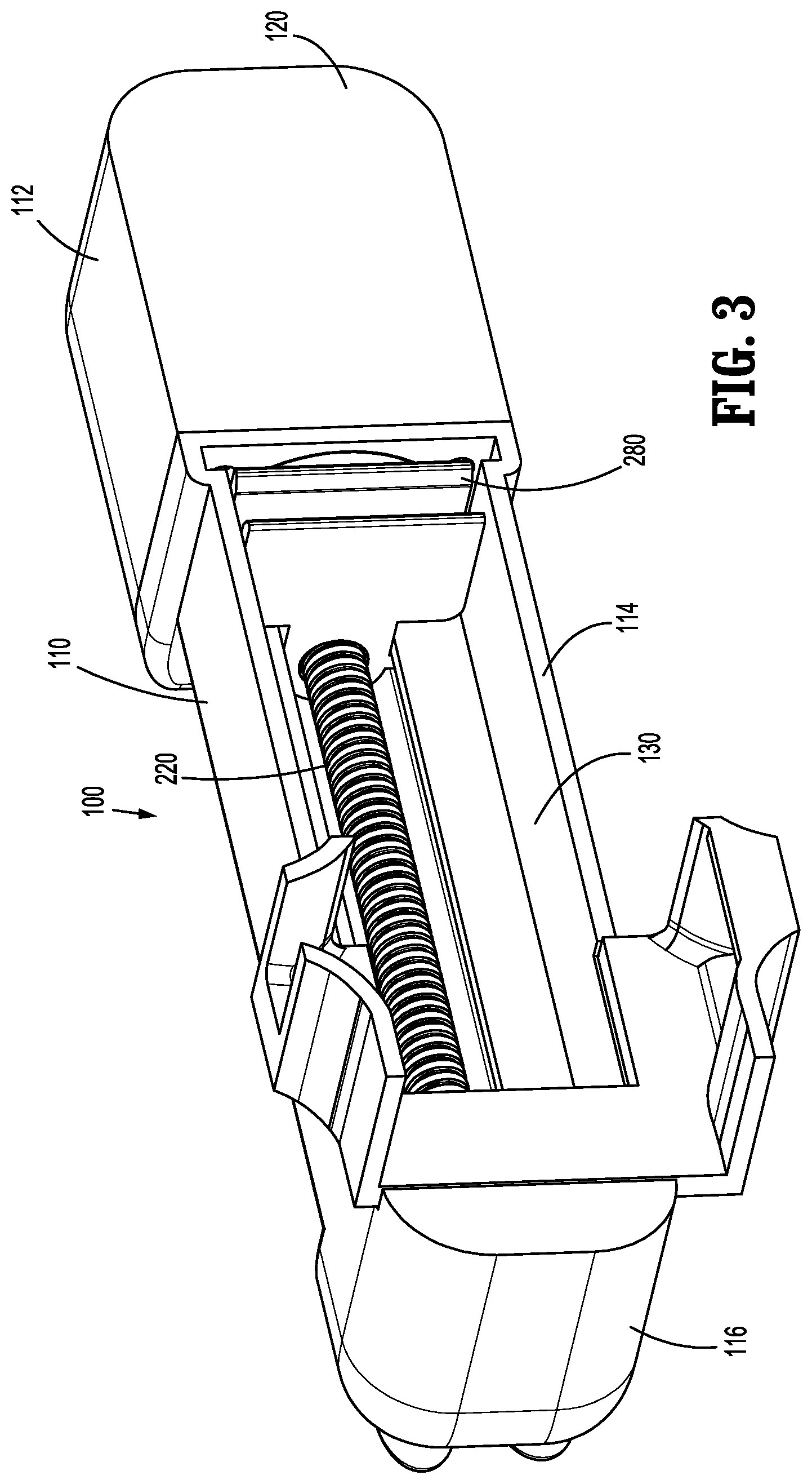 Patent US12426881 Figure 3 – Powered actuation assist for an open linear stapling device