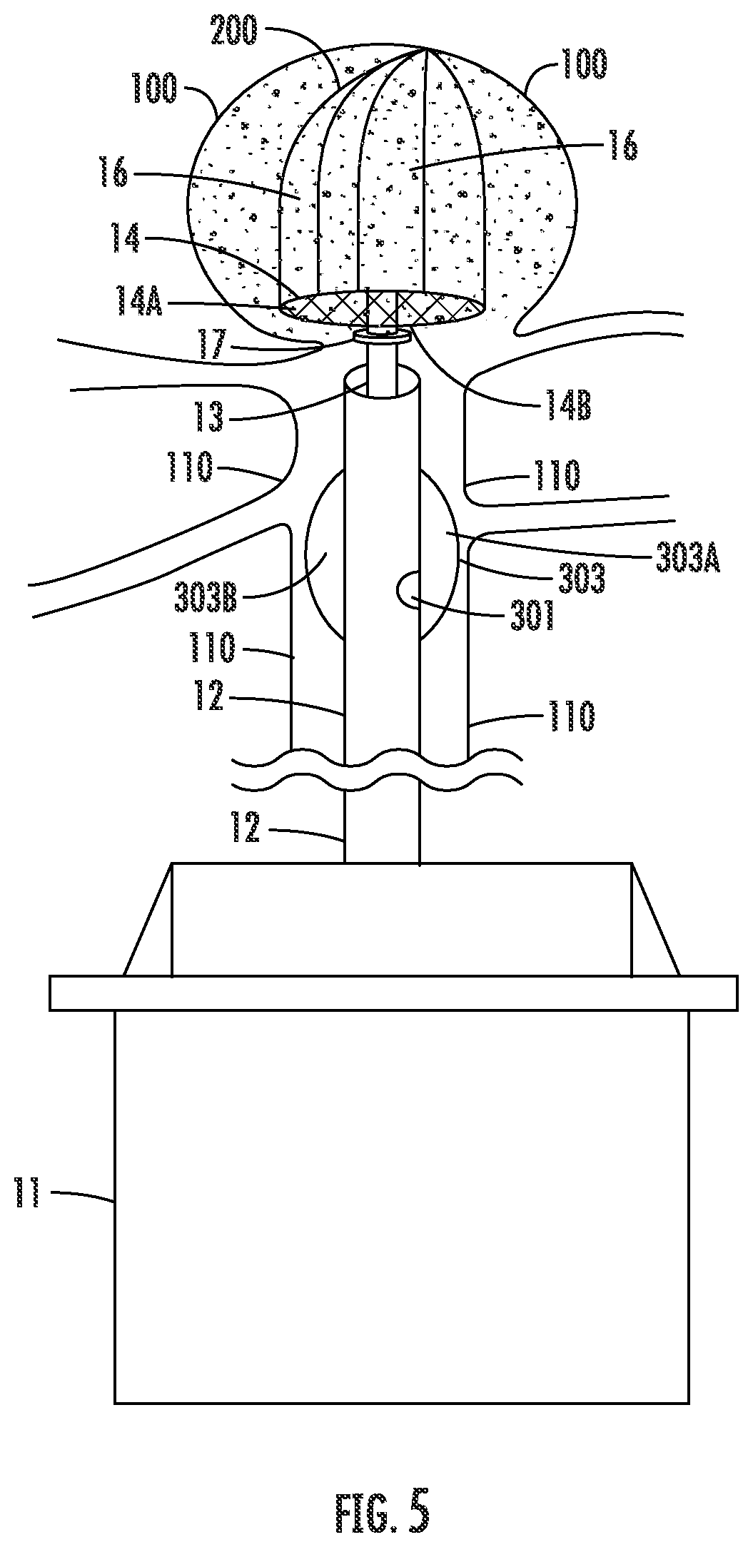 Patent US12426885 Figure 5 – Mesh cap for ameliorating outpouchings