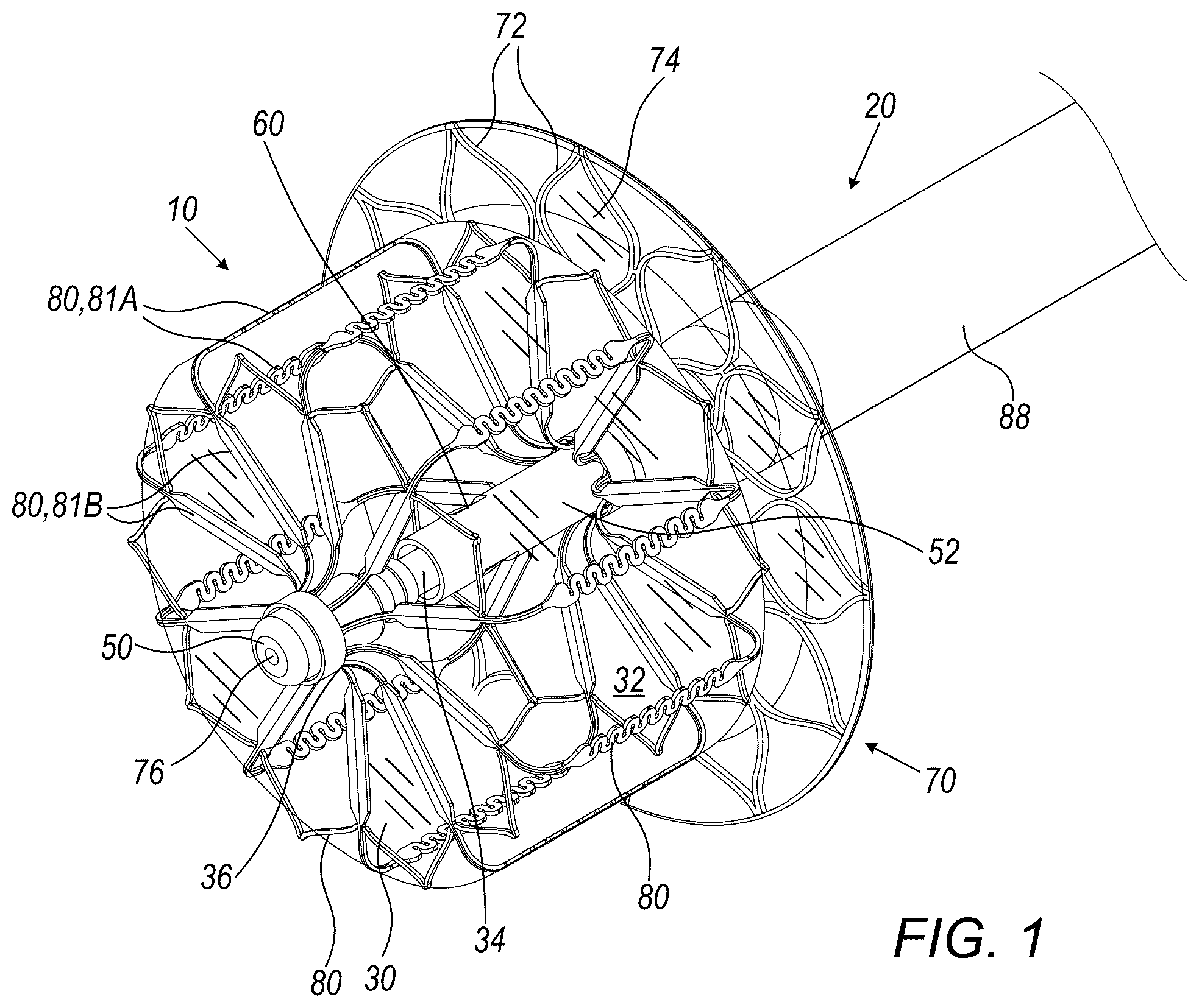 Patent US12426887 Figure 1 – Left atrial appendage occlusion devices
