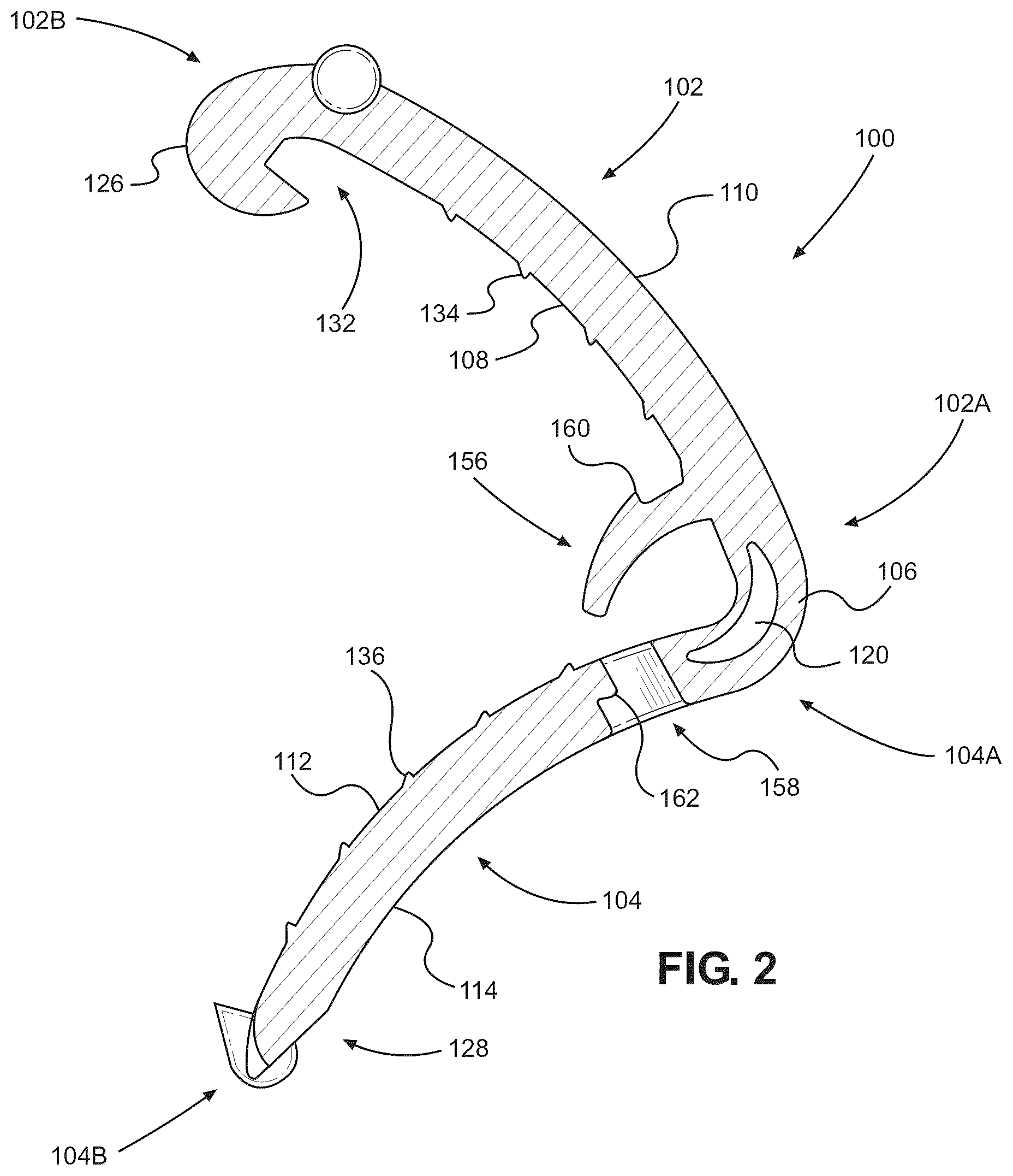 Patent US12426889 Figure 2 – Surgical clip