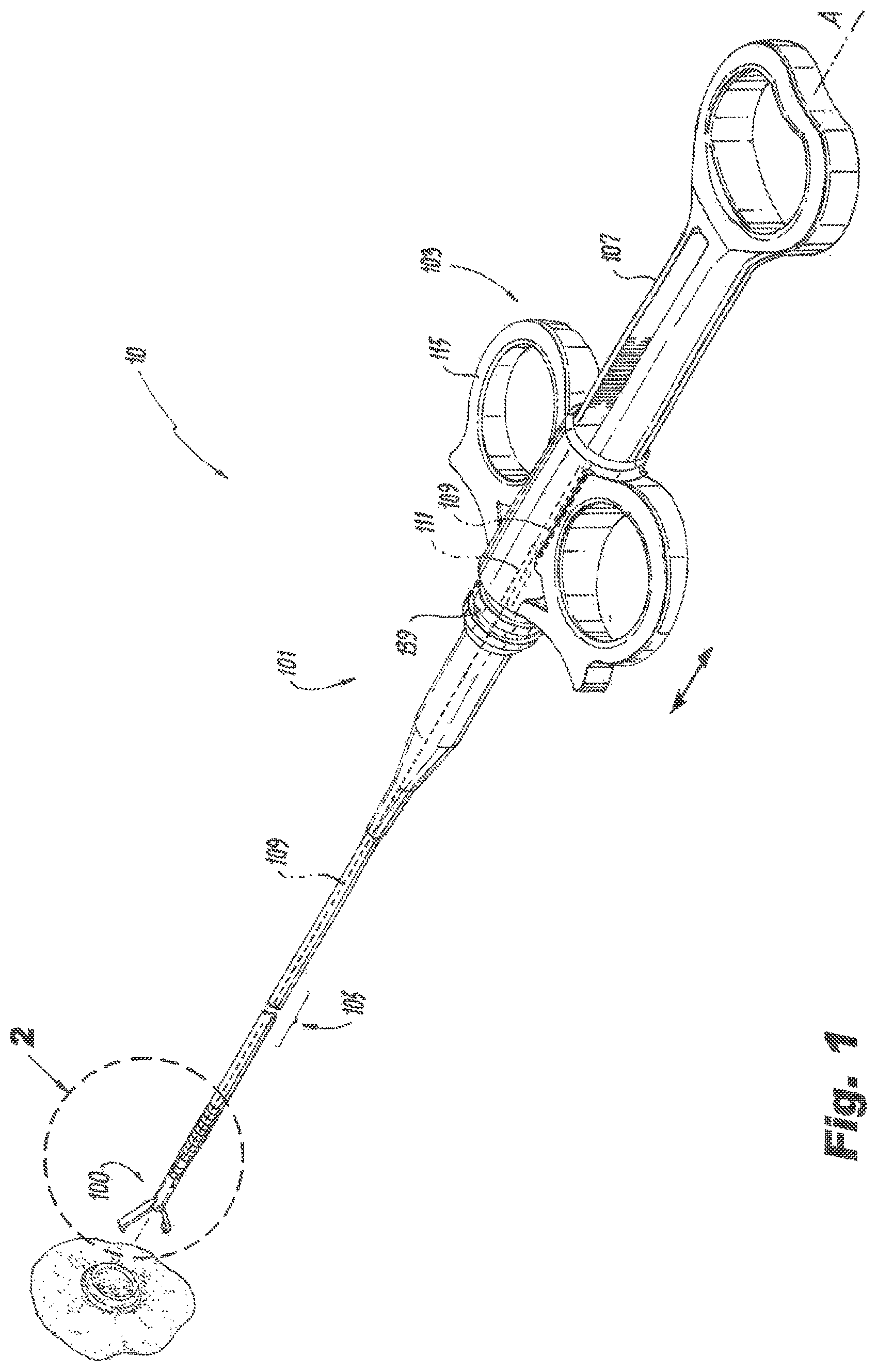 Patent US12426891 Figure 1 – Devices and methods for applying a hemostatic clip assembly