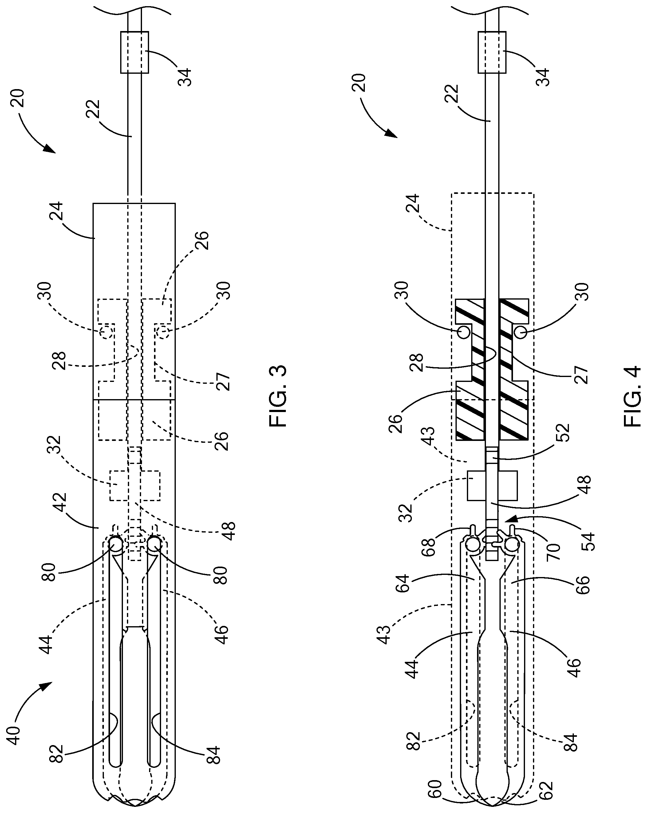 Patent US12426892 Figure 2 – Medical devices with detachable pivotable jaws