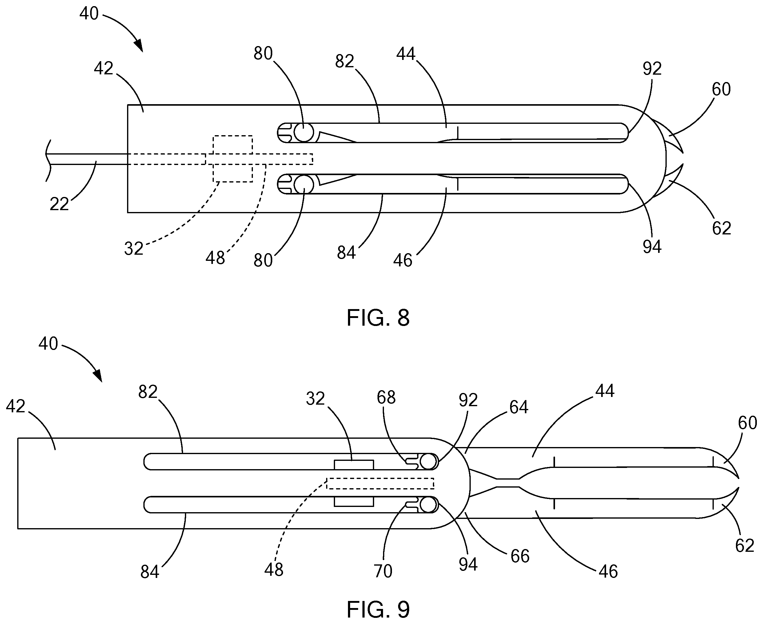 Patent US12426892 Figure 4 – Medical devices with detachable pivotable jaws