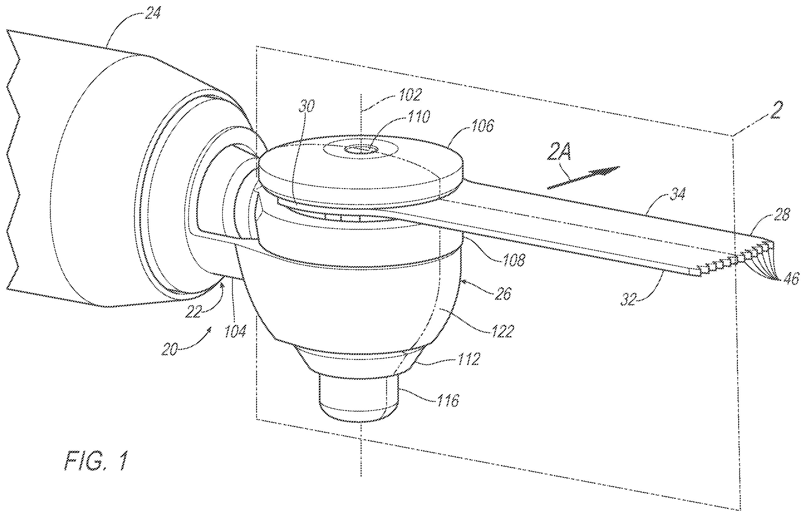 Patent US12426894 Figure 1 – Surgical saw blade cartridge and coupler therefor