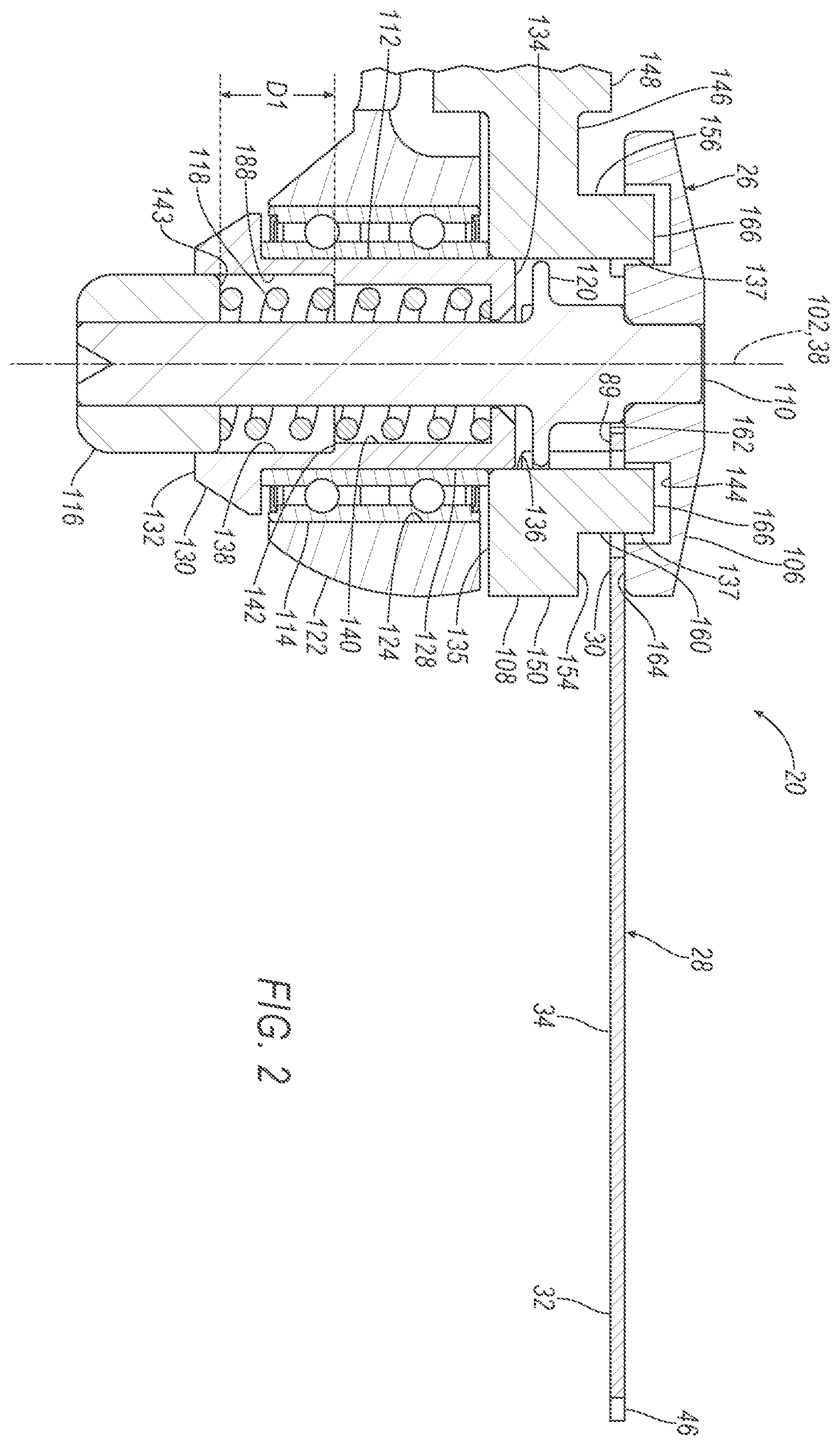 Patent US12426894 Figure 2 – Surgical saw blade cartridge and coupler therefor