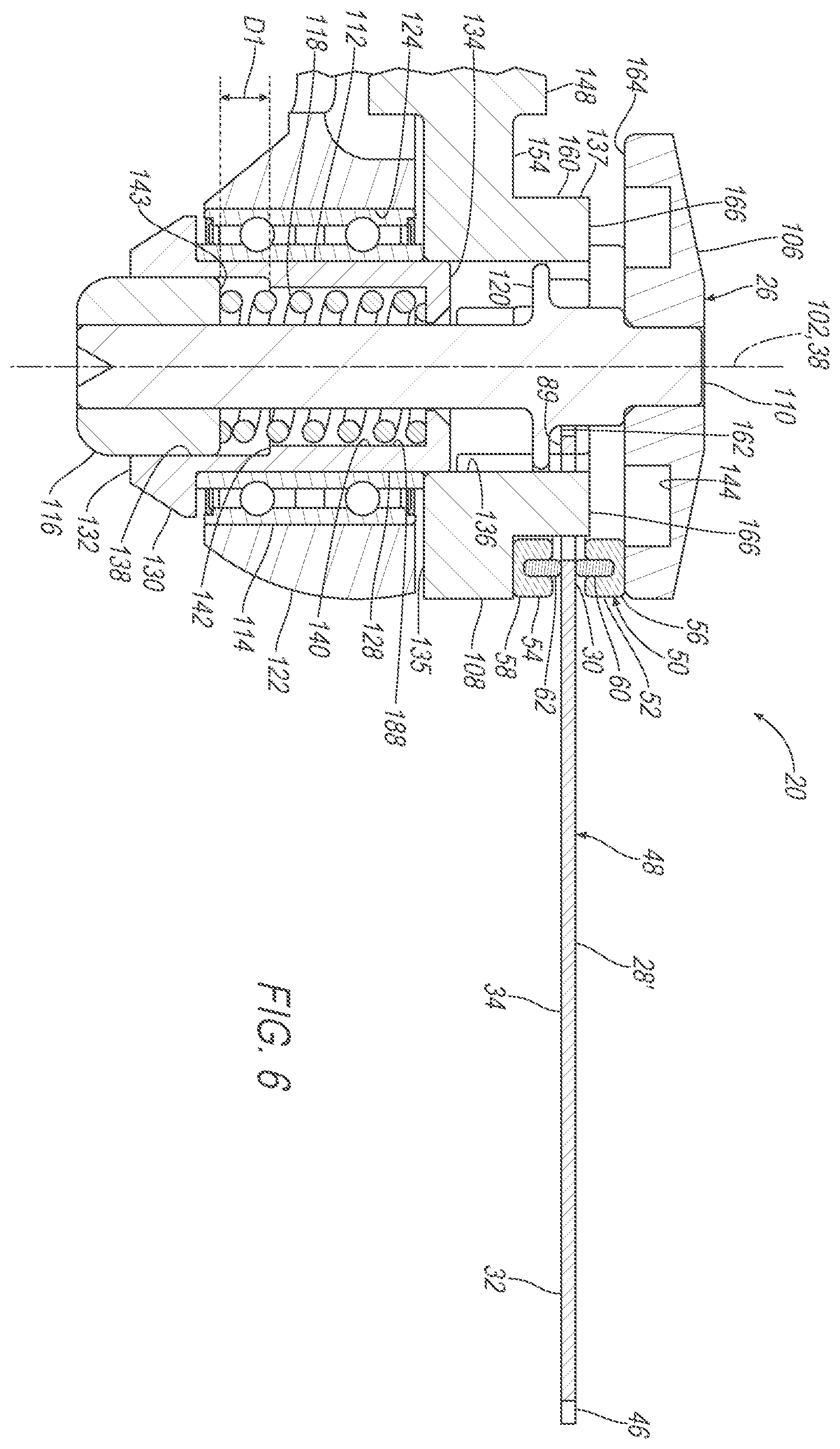 Patent US12426894 Figure 5 – Surgical saw blade cartridge and coupler therefor