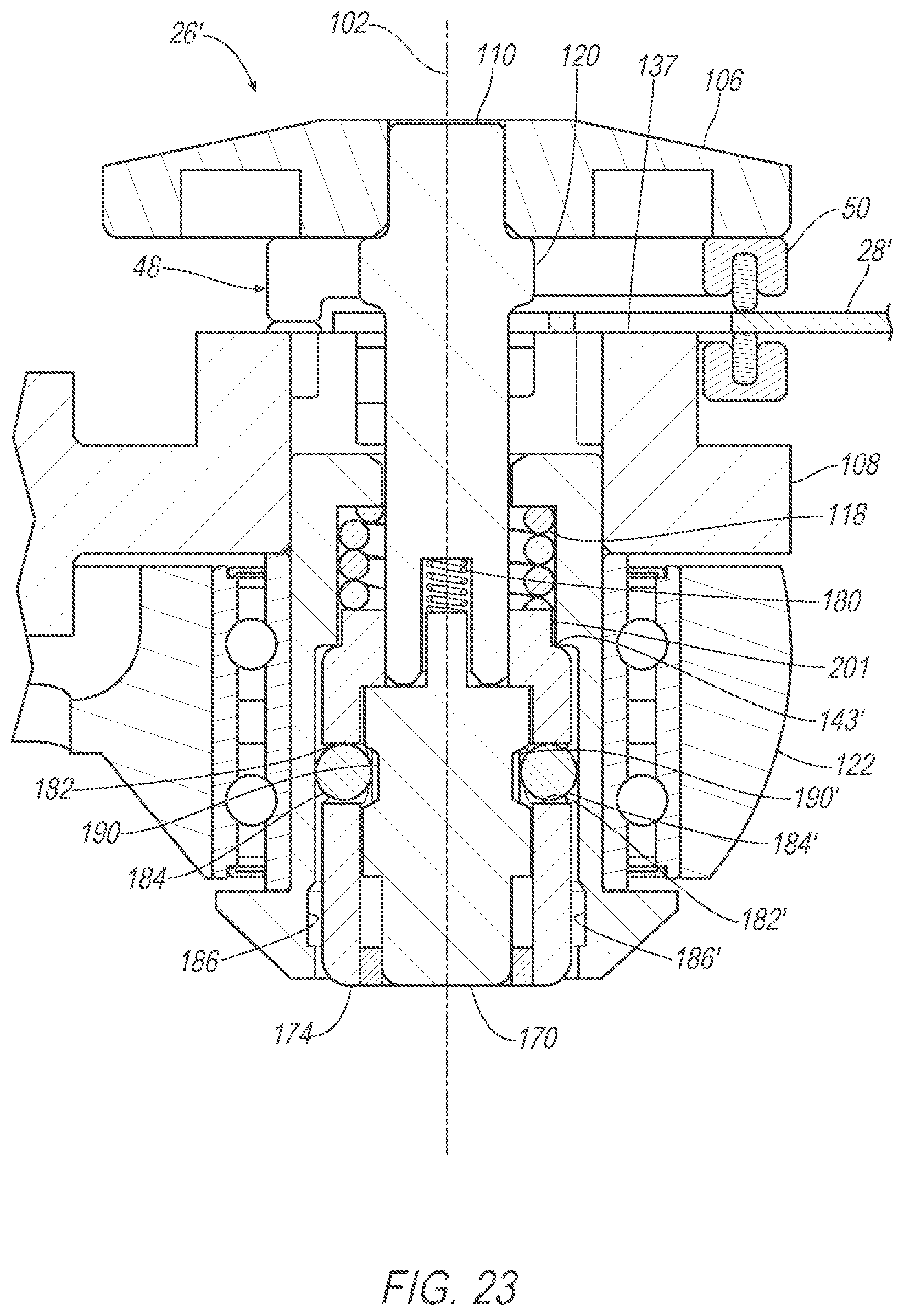 Patent US12426894 Figure 17 – Surgical saw blade cartridge and coupler therefor