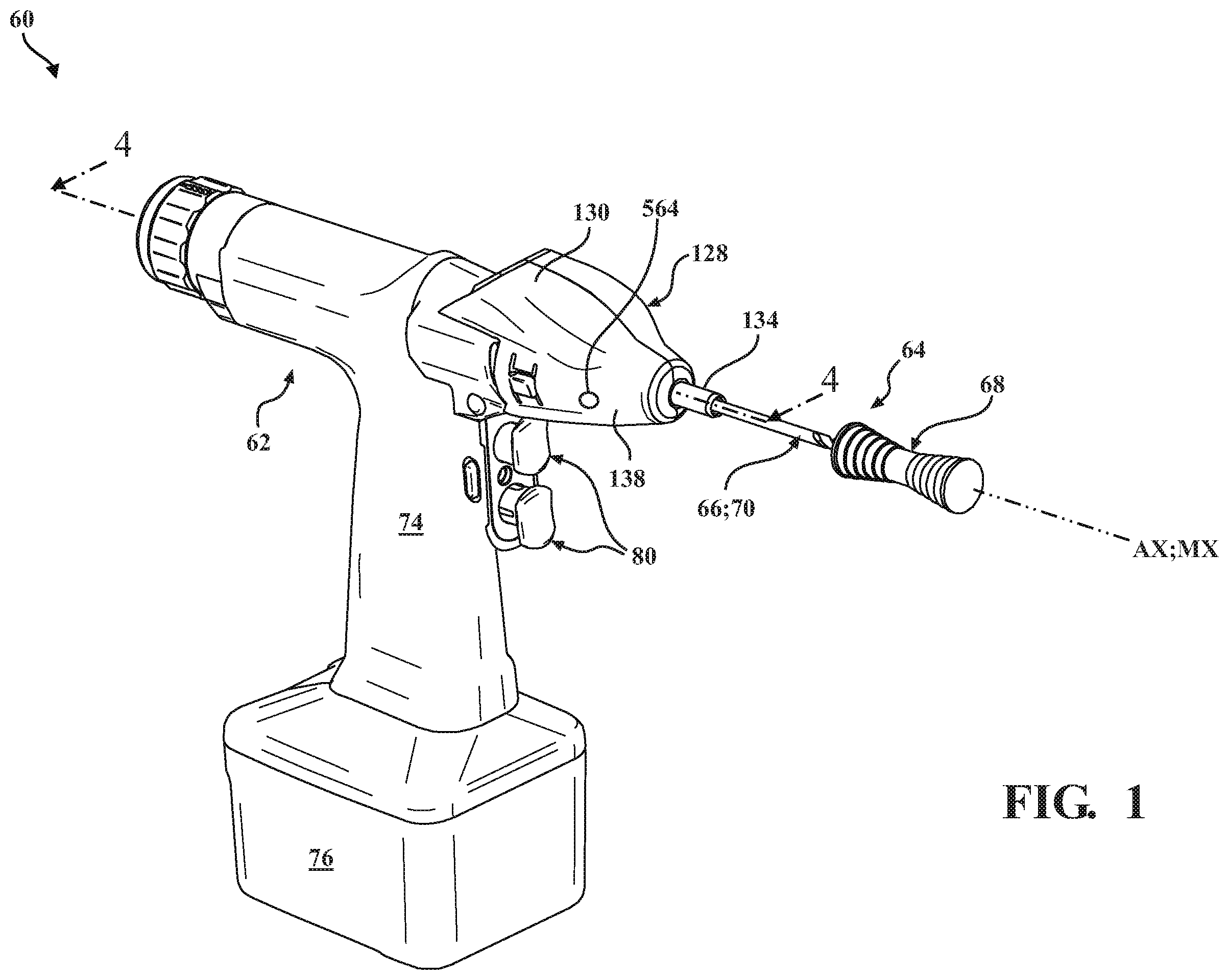 Patent US12426897 Figure 1 – Calibration and adjustment determination of a surgical handpiece system