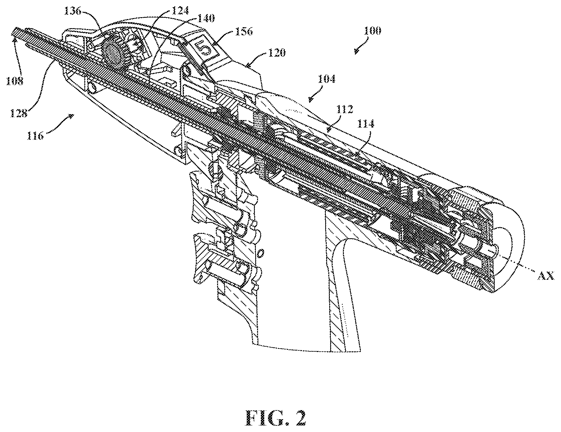 Patent US12426898 Figure 2 – Systems for using the status of a motor during a surgical drilling procedure to improve efficiency of a breakthrough algorithm