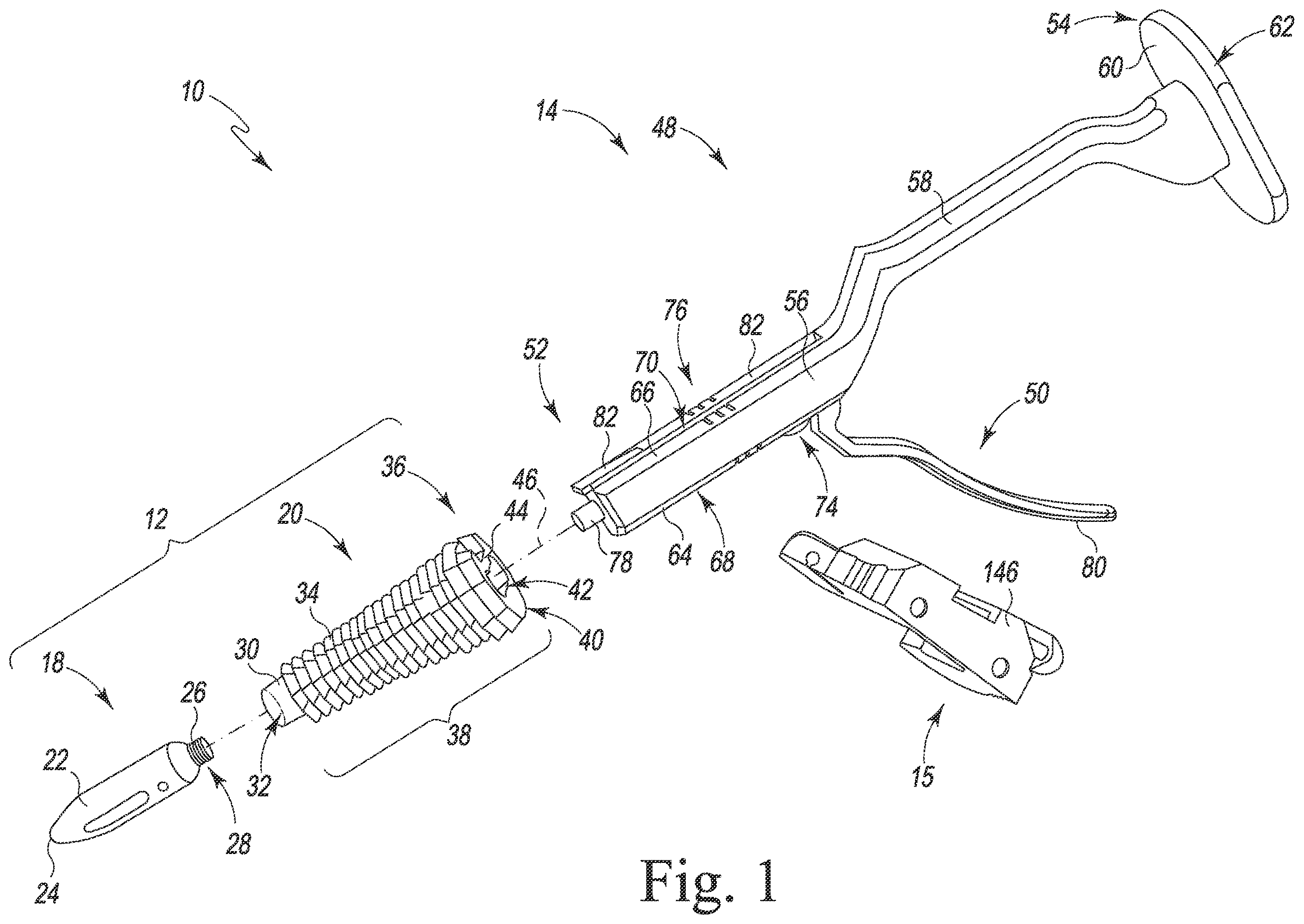Patent US12426899 Figure 1 – Femoral surgical instrument and method of assembling same