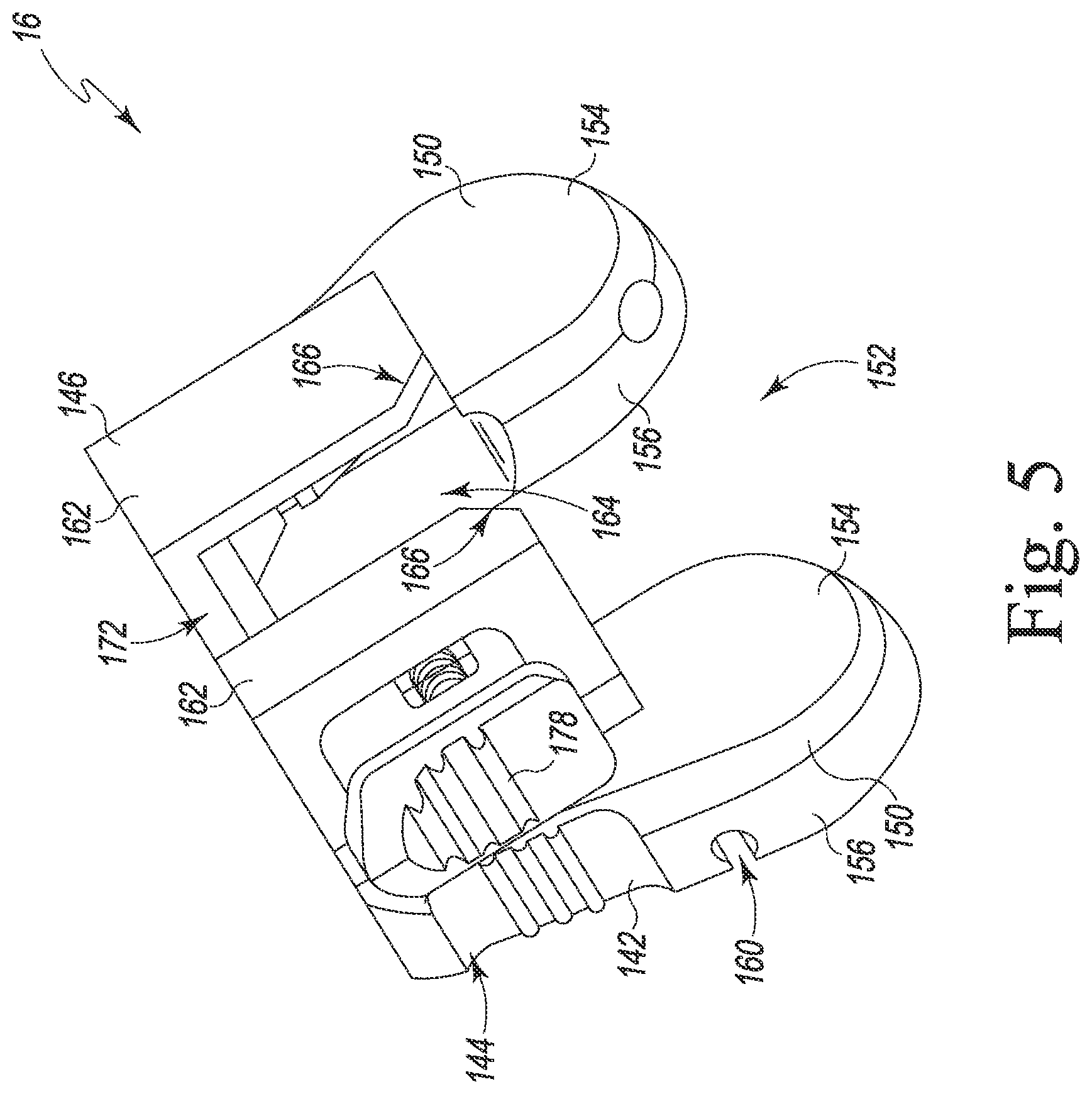 Patent US12426899 Figure 5 – Femoral surgical instrument and method of assembling same