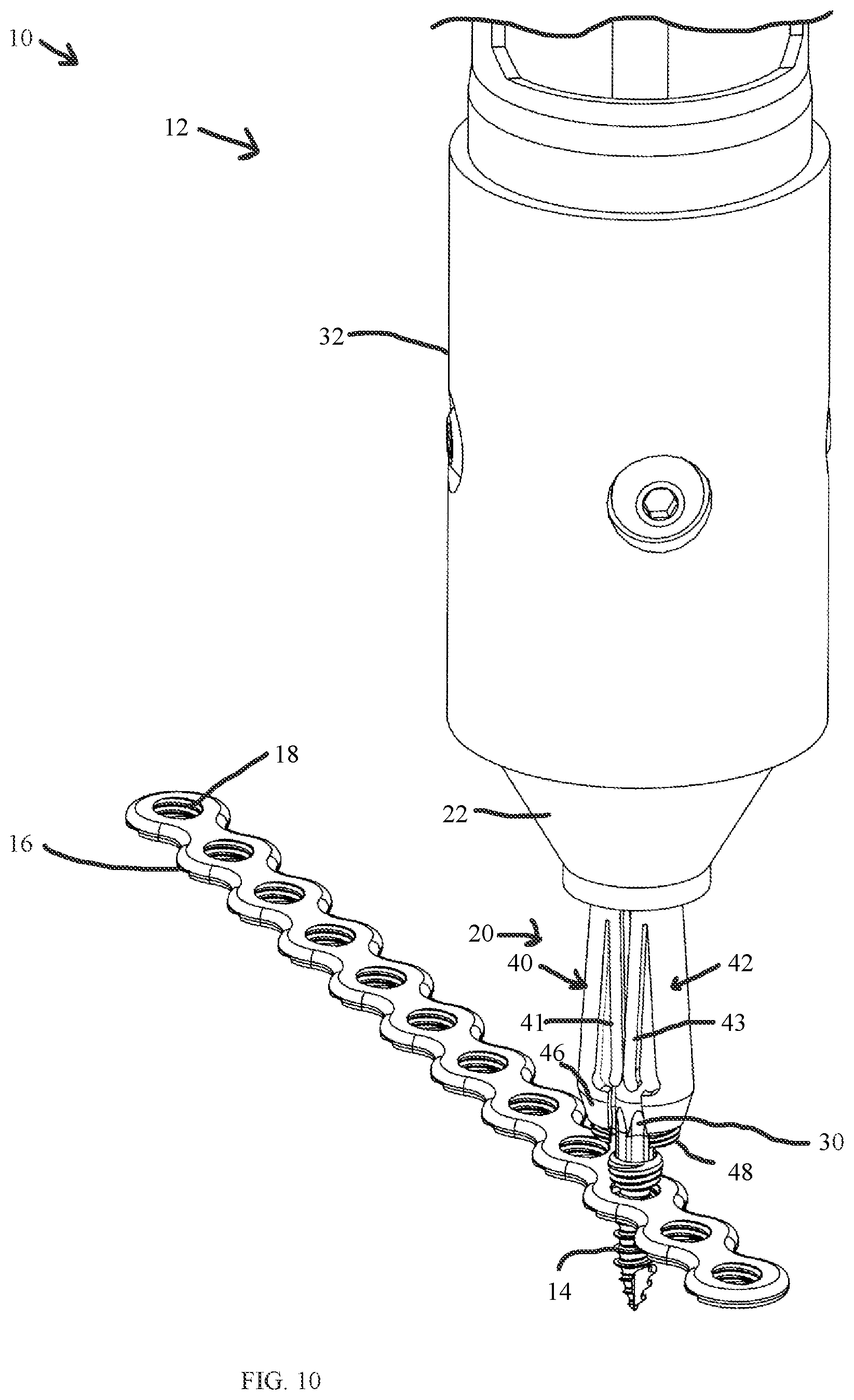 Patent US12426900 Figure 10 – Fastener guide