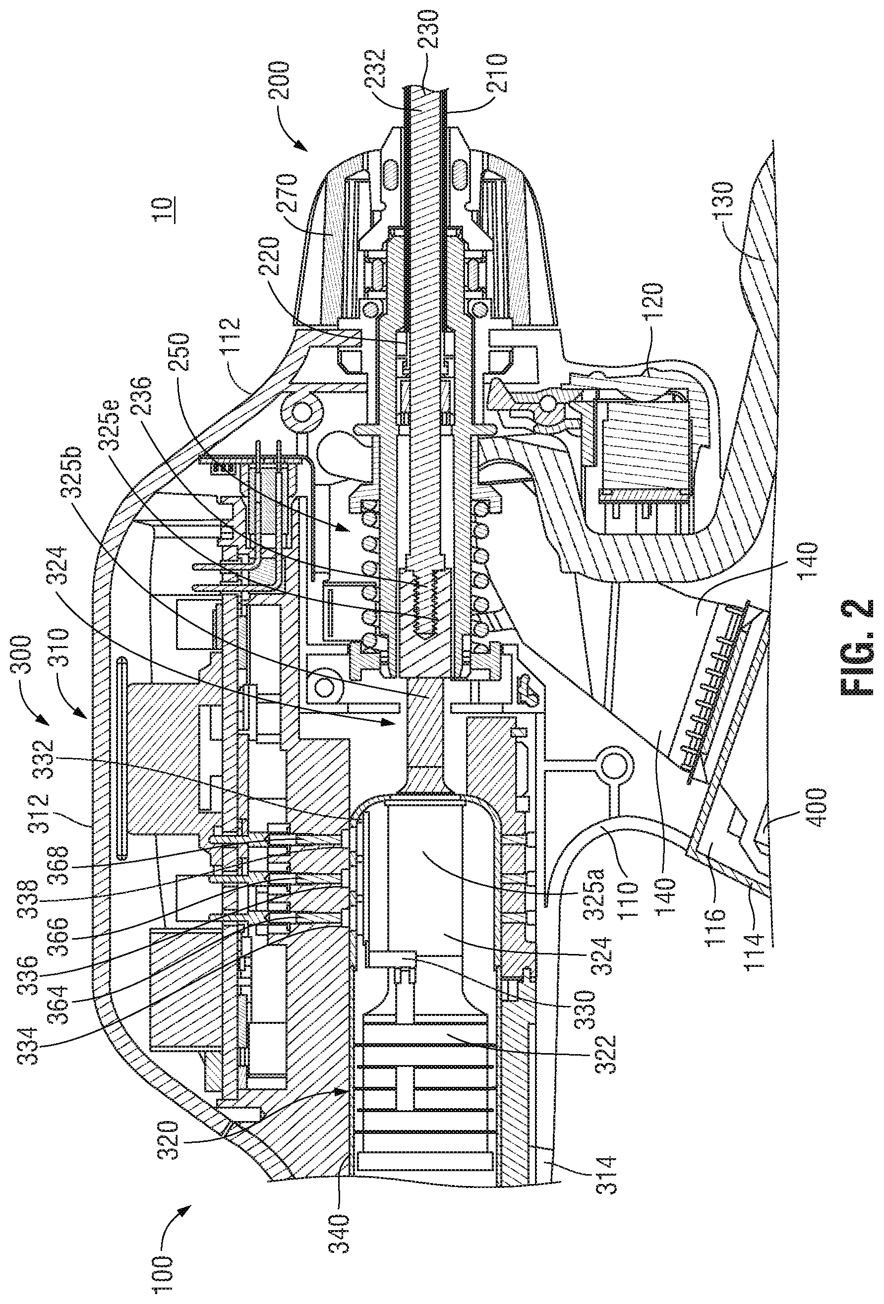 Patent US12426909 Figure 2 – Ultrasonic transducer assembly and ultrasonic surgical instrument incorporating the same