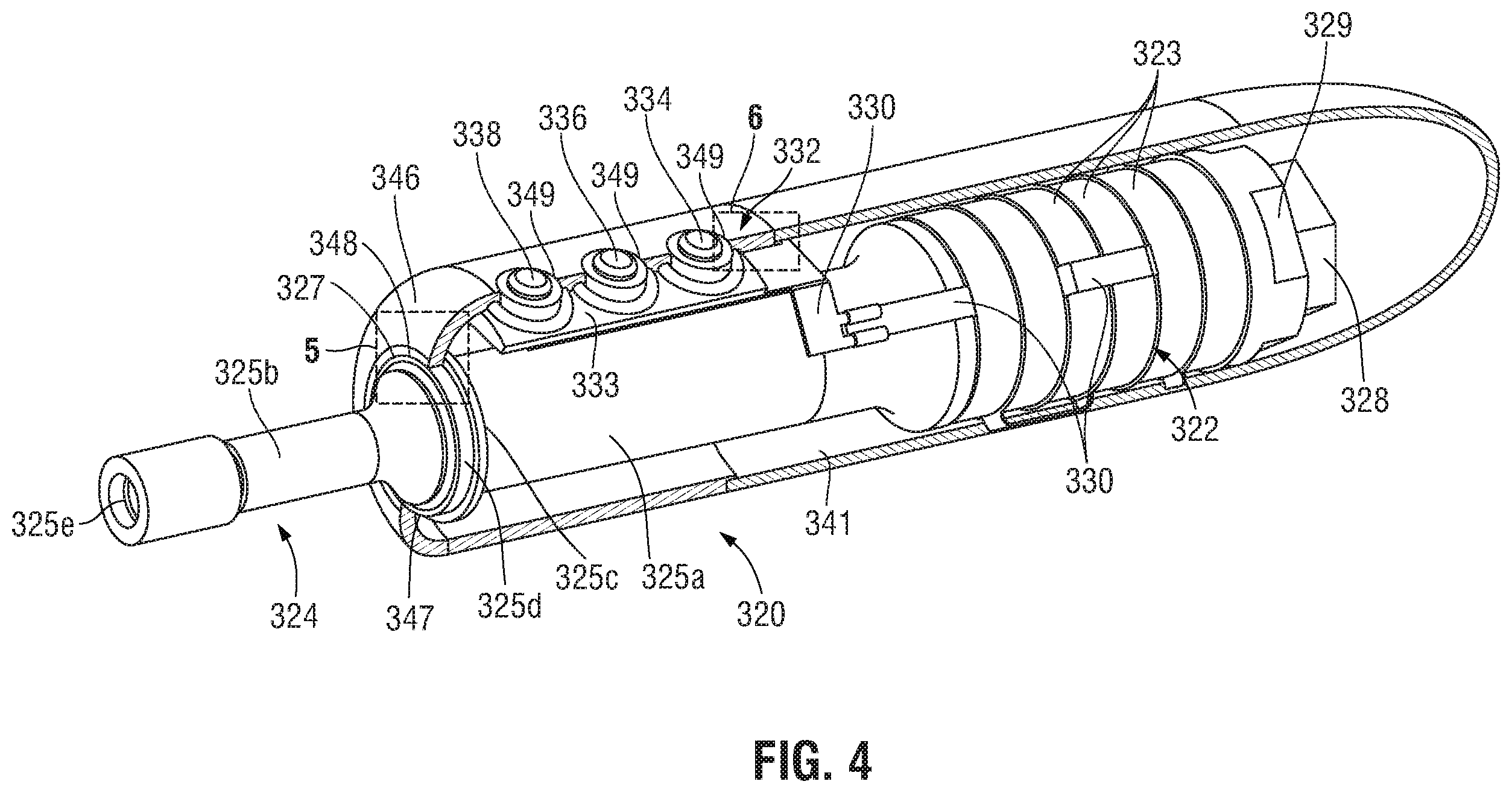 Patent US12426909 Figure 4 – Ultrasonic transducer assembly and ultrasonic surgical instrument incorporating the same