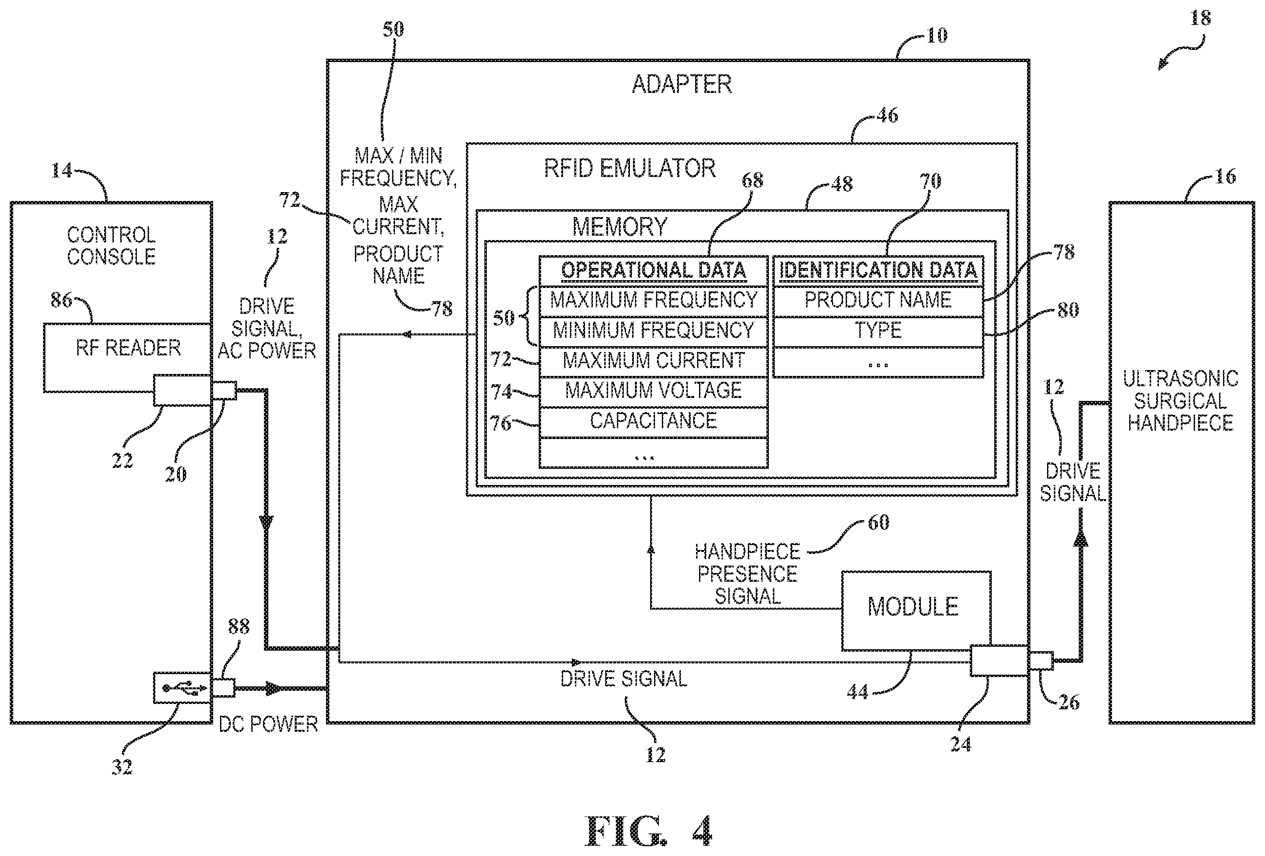 Patent US12426911 Figure 5 – Adapter and methods for coupling a surgical handpiece to a control console