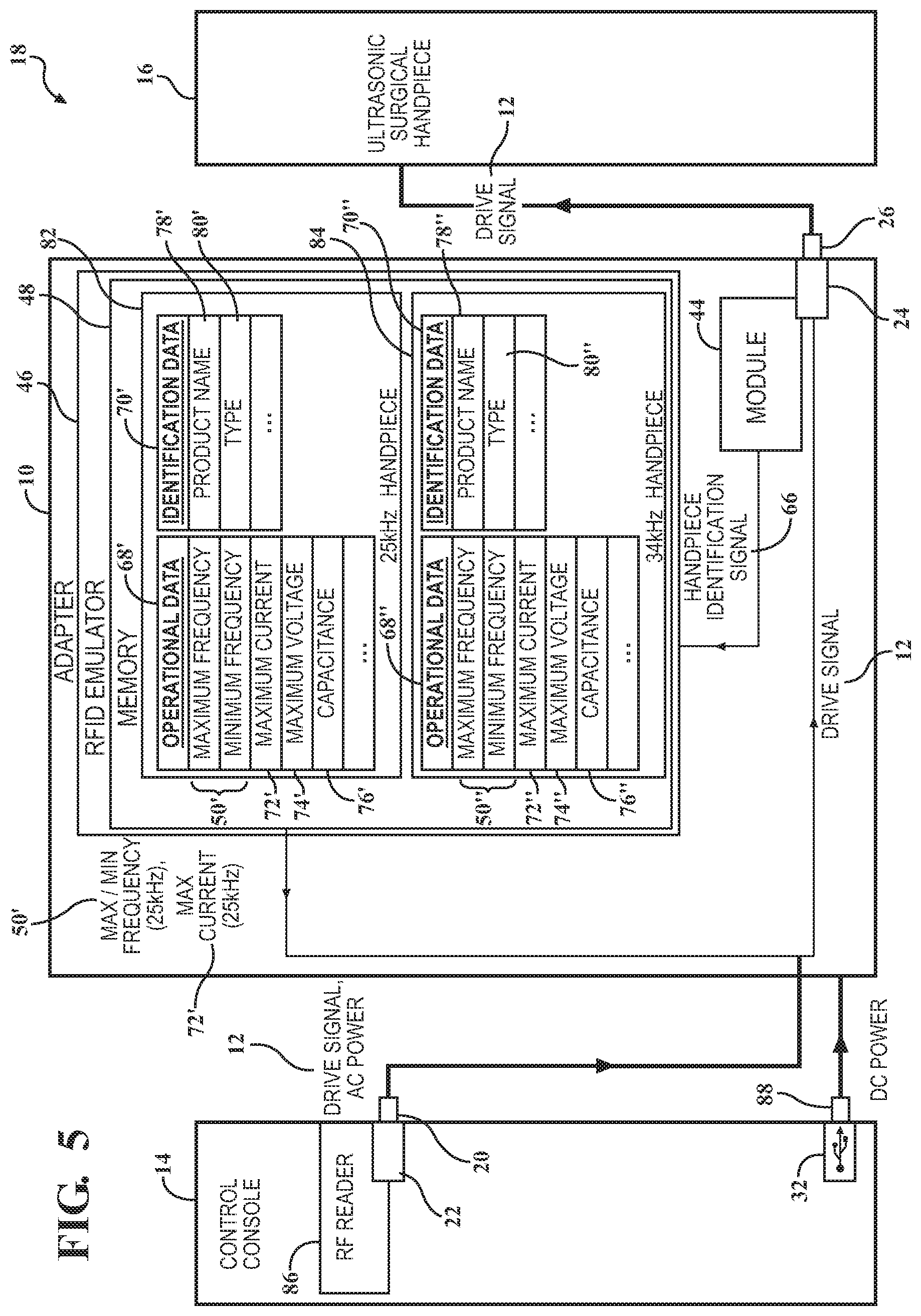 Patent US12426911 Figure 6 – Adapter and methods for coupling a surgical handpiece to a control console