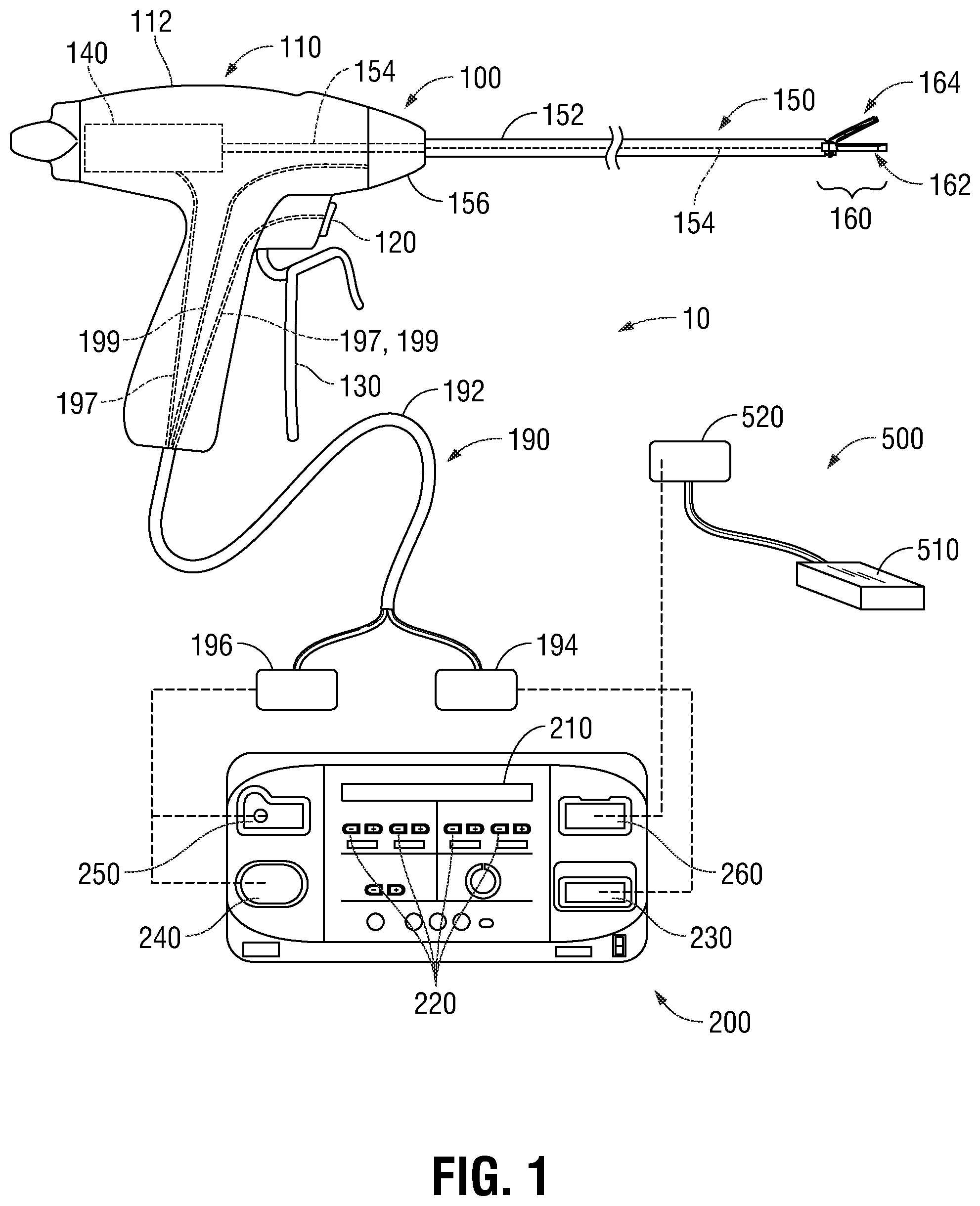 Patent US12426912 Figure 1 – Surgical instruments, systems, and methods for frequency dithering control functionality