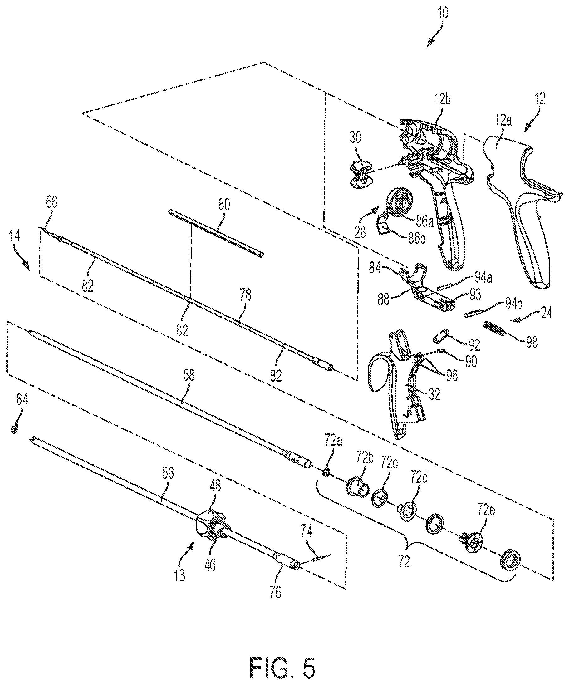 Patent US12426913 Figure 4 – Surgical instruments with articulating shafts
