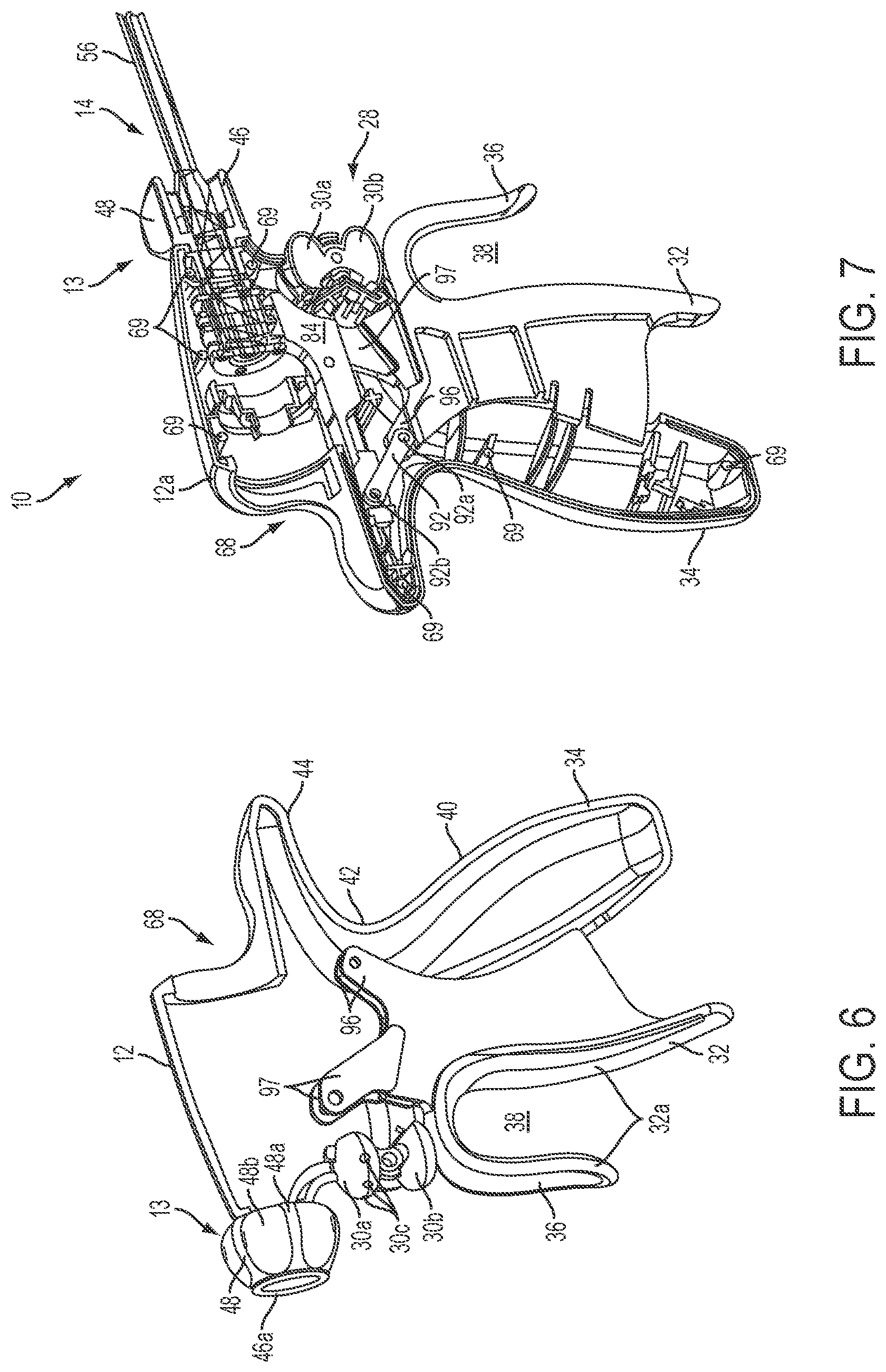 Patent US12426913 Figure 5 – Surgical instruments with articulating shafts