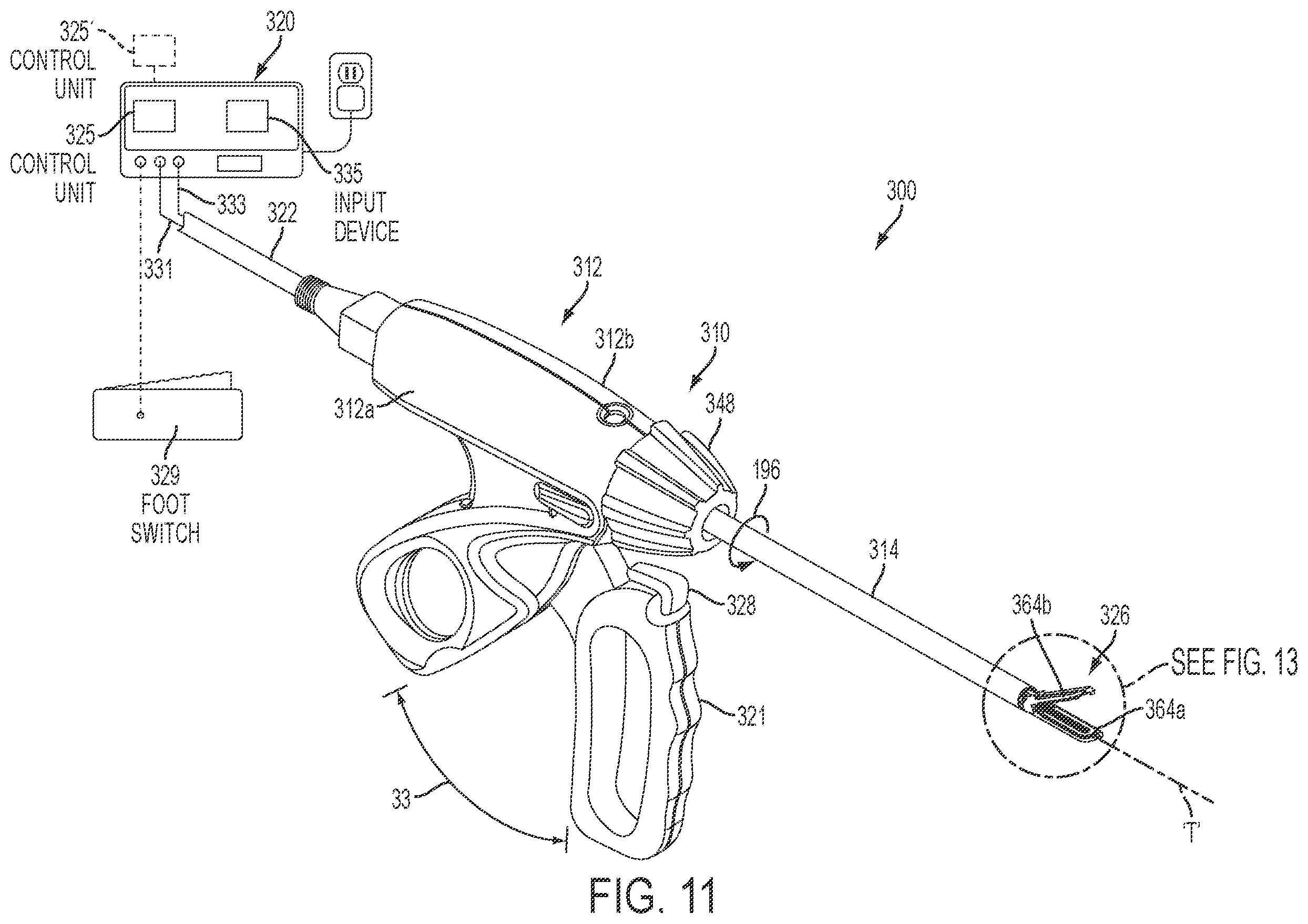 Patent US12426913 Figure 9 – Surgical instruments with articulating shafts
