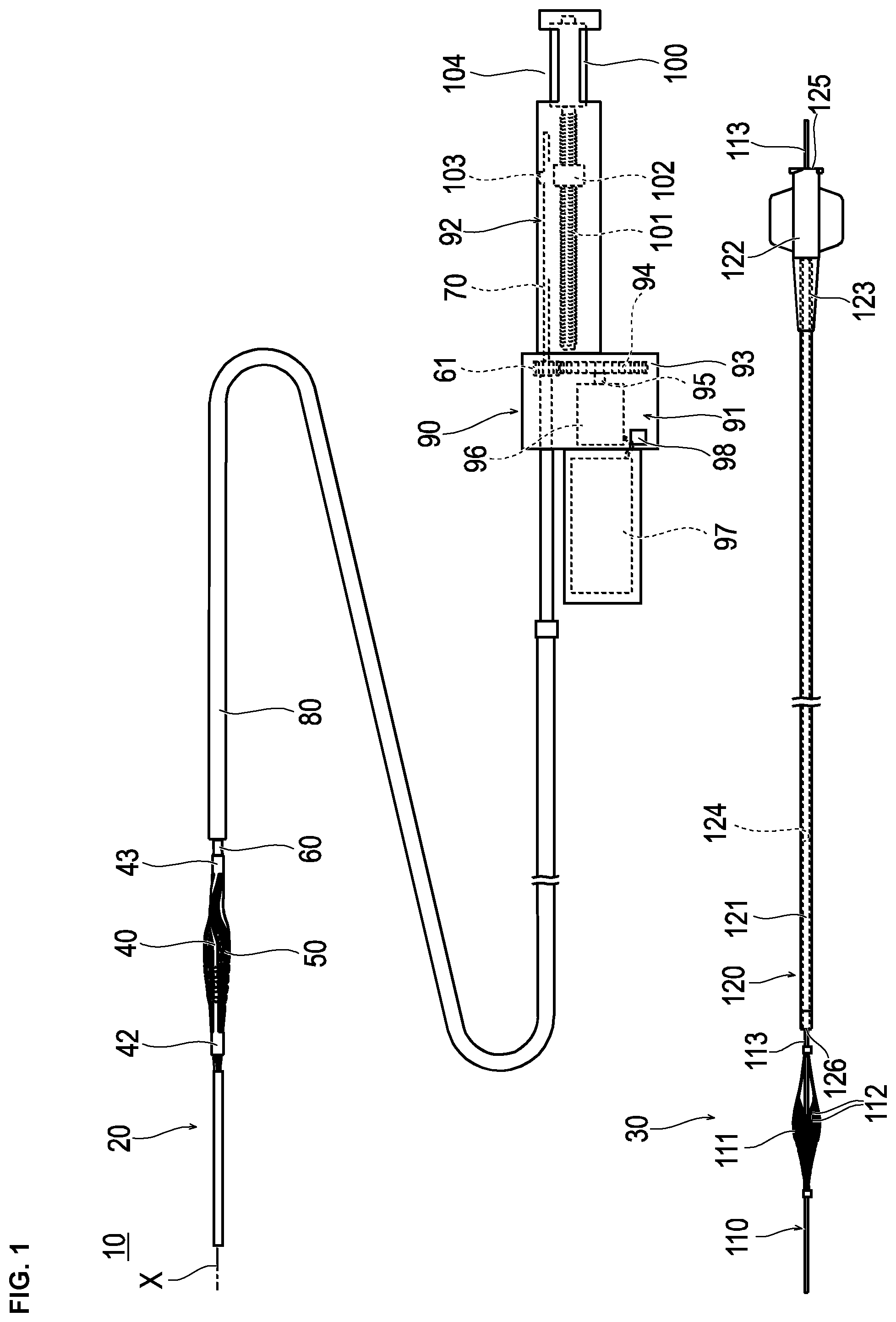 Patent US12426914 Figure 1 – Medical device and treatment method
