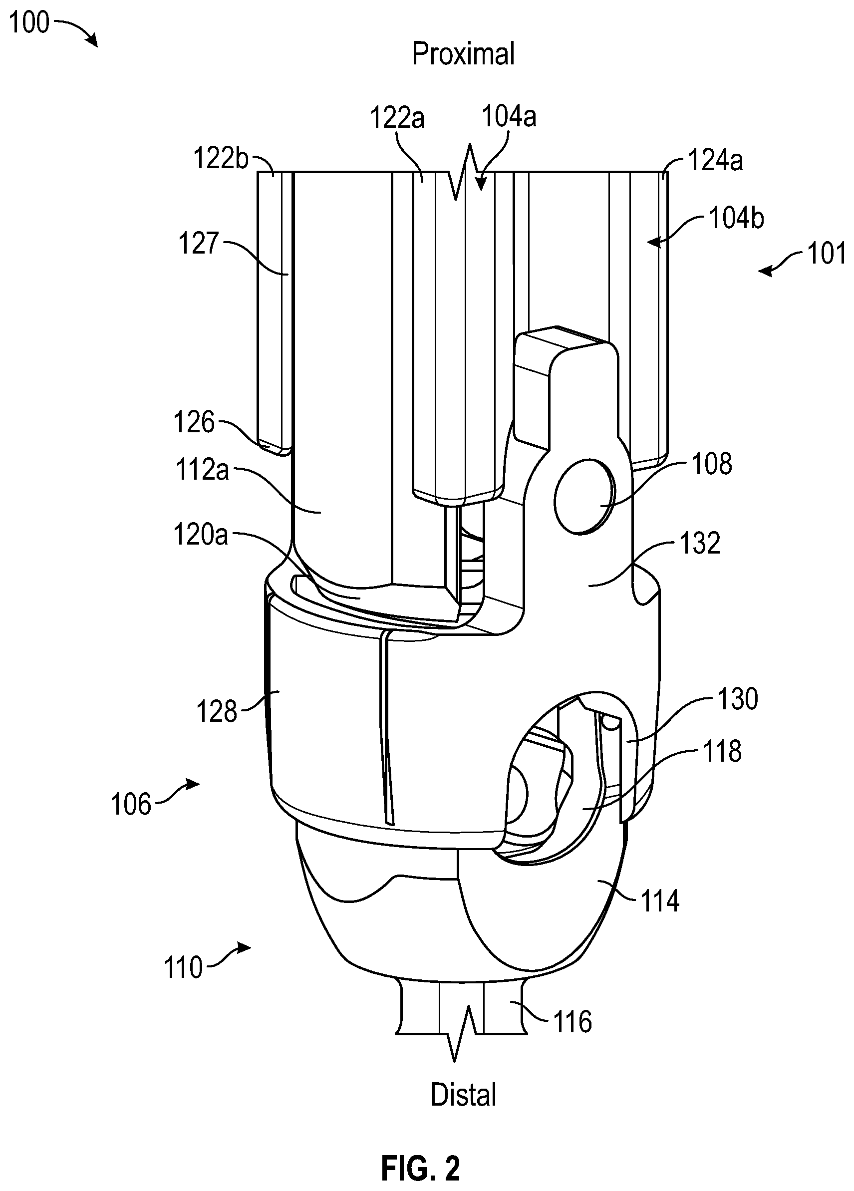 Patent US12426928 Figure 2 – Extended tab separation apparatus and method
