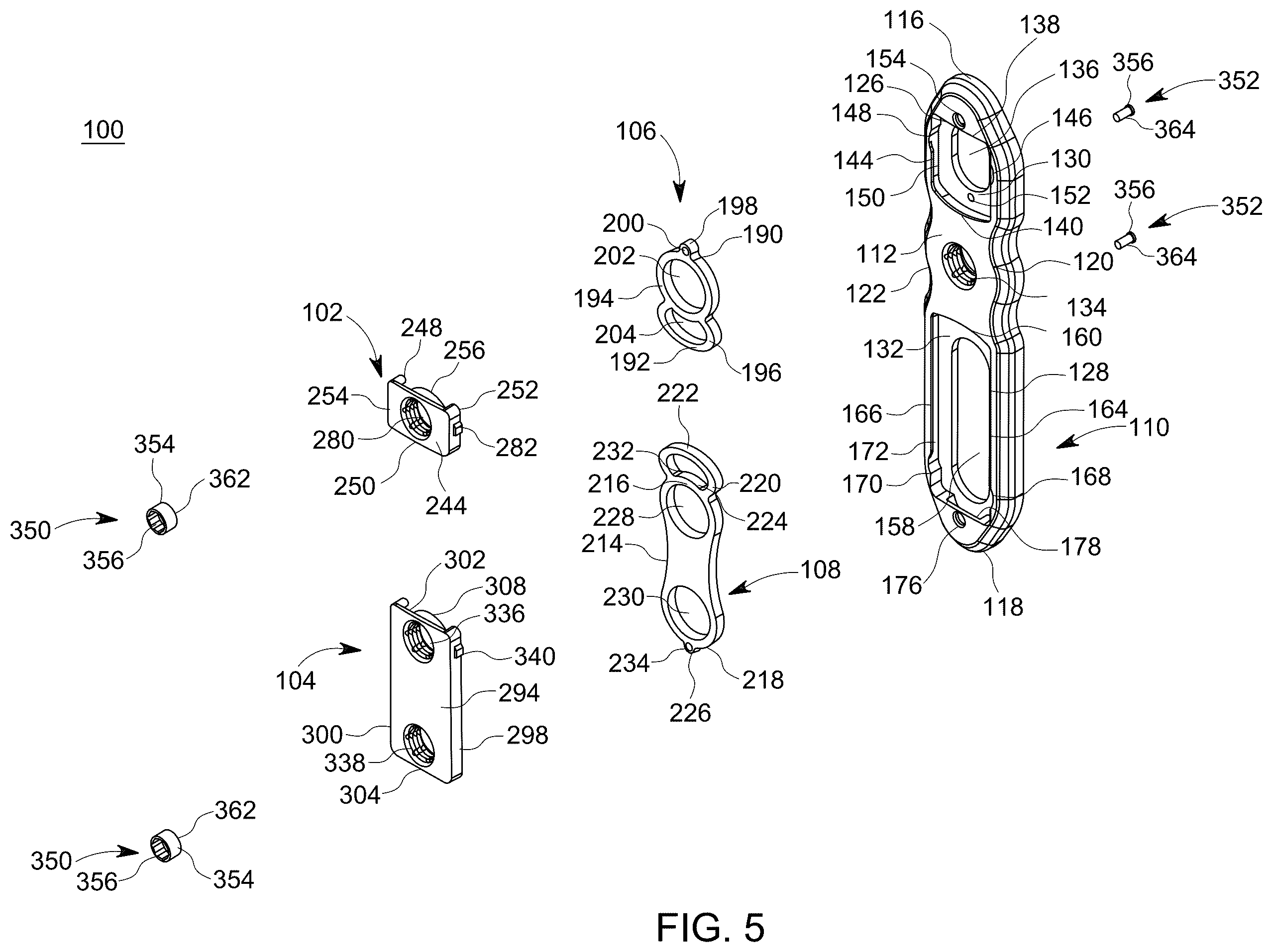 Patent US12426929 Figure 5 – Dynamic bone plate and method of use