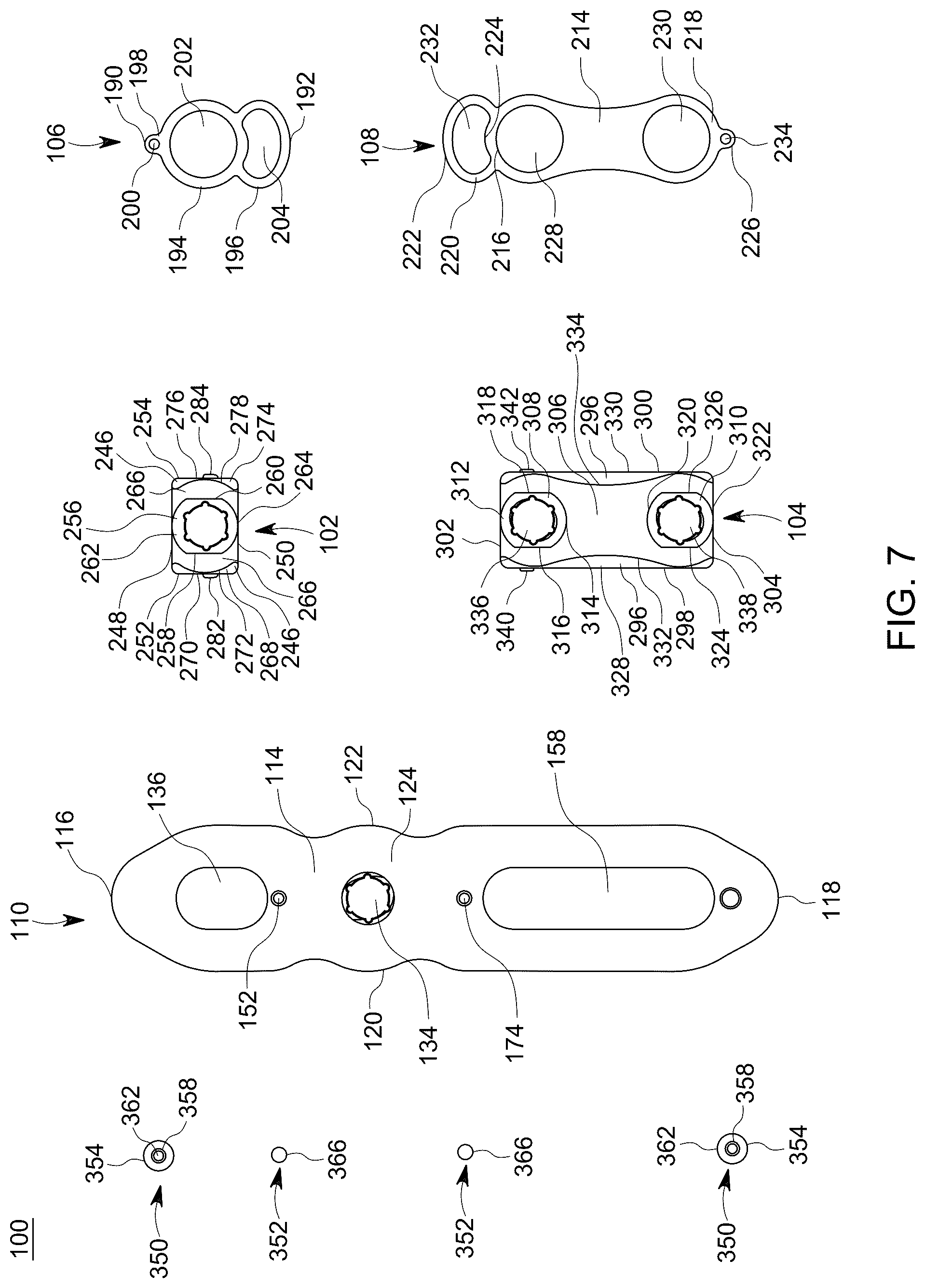 Patent US12426929 Figure 7 – Dynamic bone plate and method of use