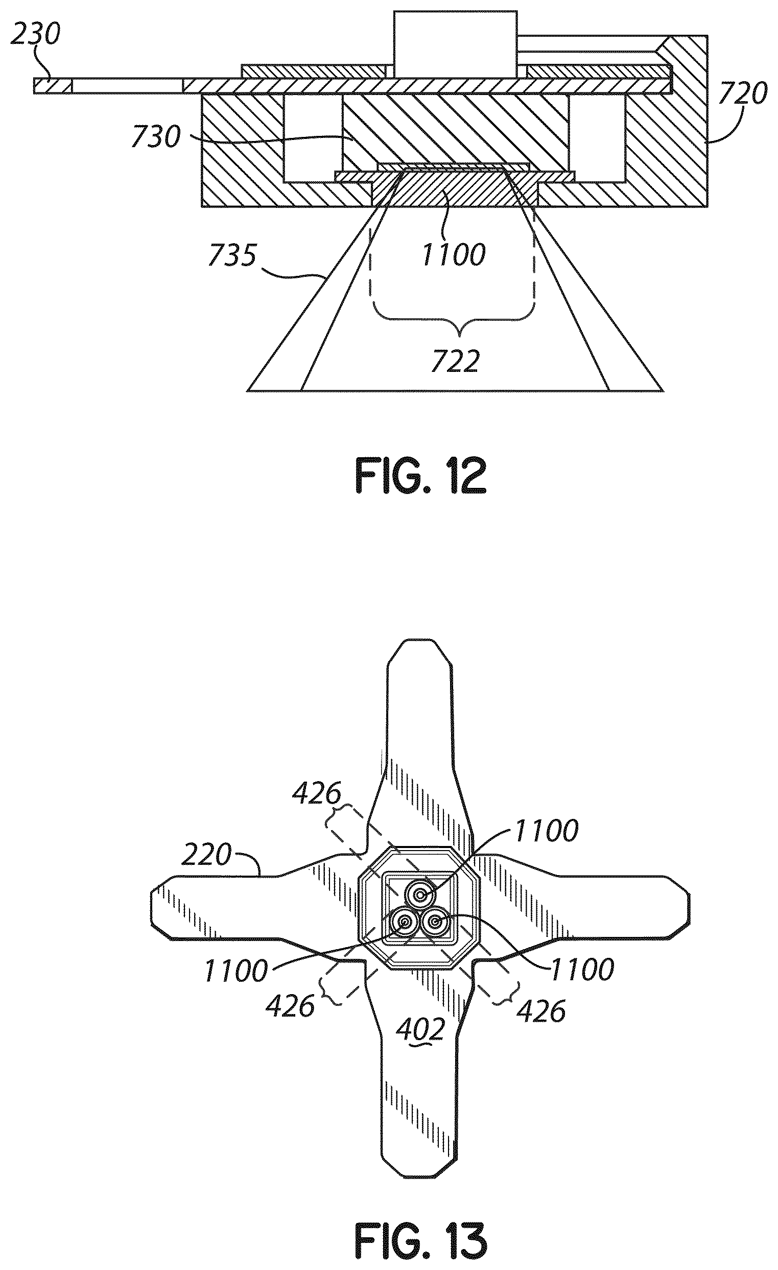 Patent US12426940 Figure 6 – Electrode assemblies with non-contact temperature sensing for thermal measurements
