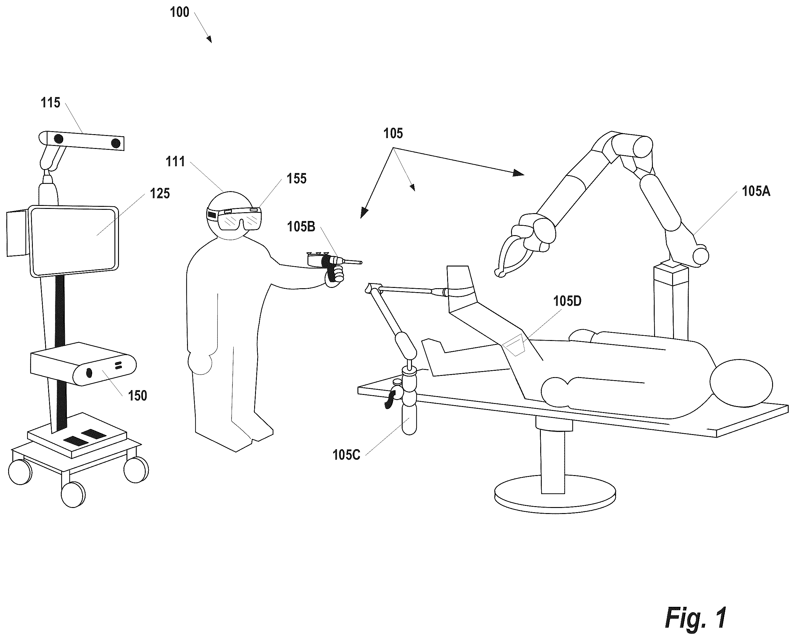 Patent US12426953 Figure 1 – Use of robotic surgical data for training