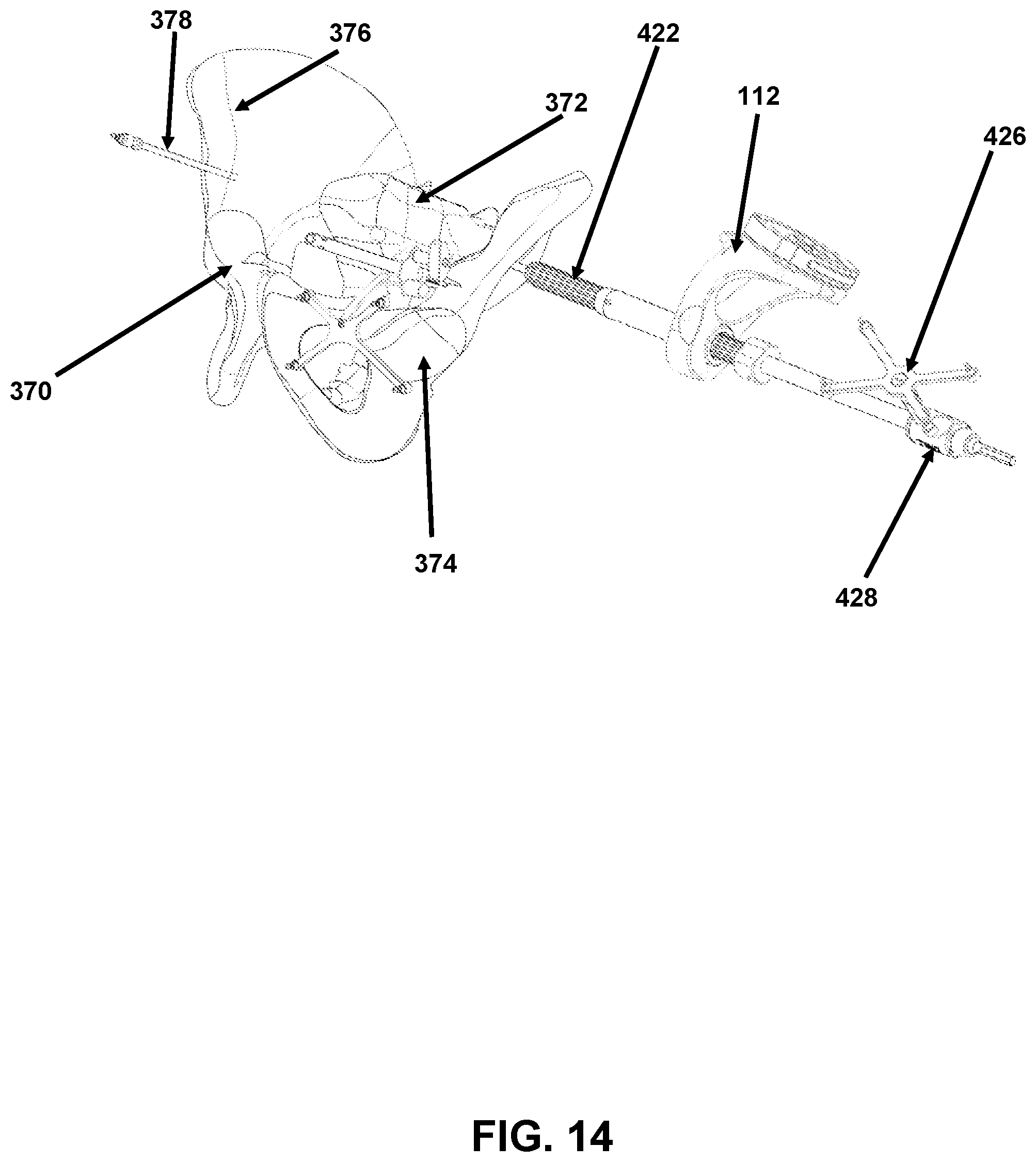 Patent US12426958 Figure 14 – Navigated pelvic implant system and associated method of use
