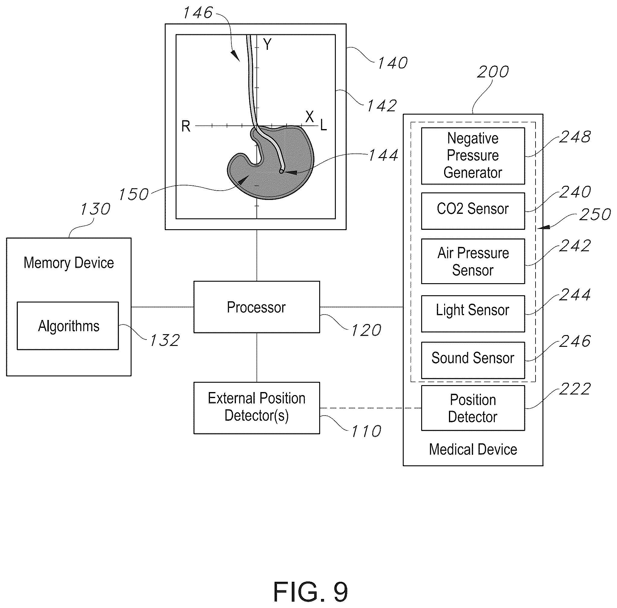 Patent US12426960 Figure 8 – Medical device position notification system