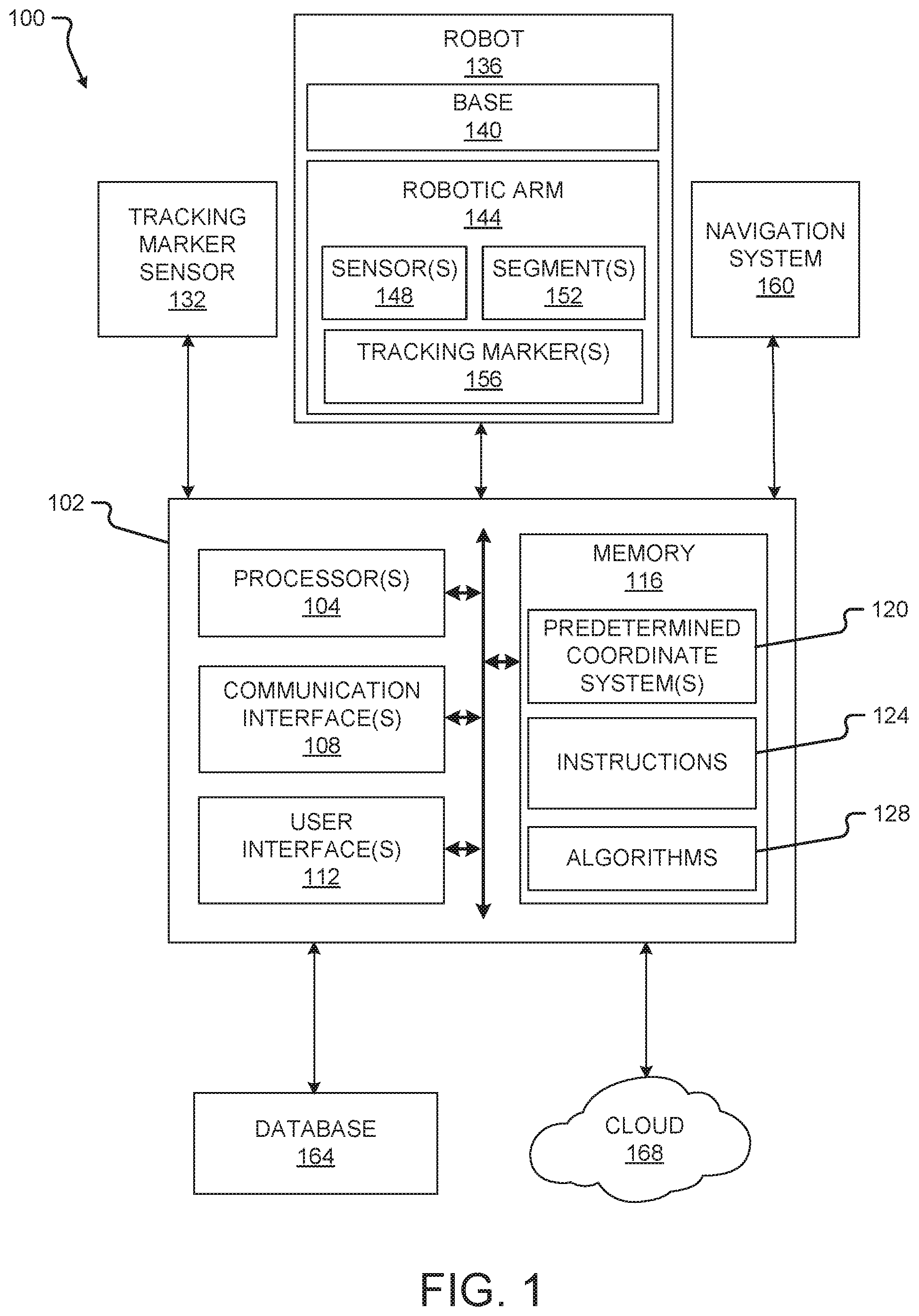 Patent US12426964 Figure 1 – Time-spaced robotic reference frames