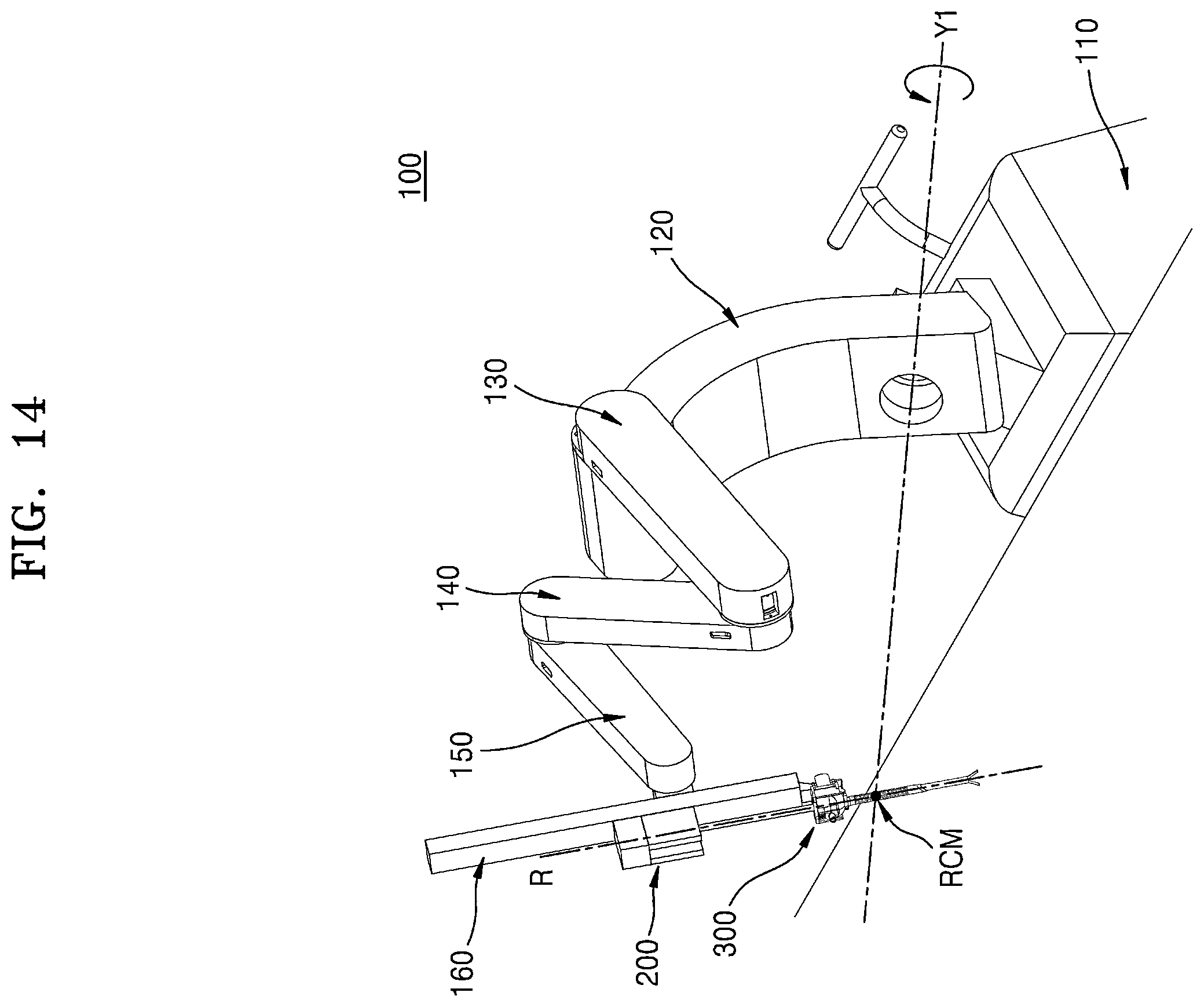 Patent US12426967 Figure 14 – Surgical robot arm