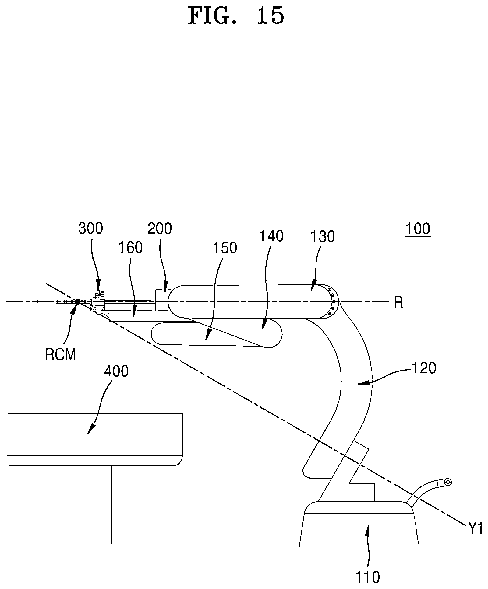 Patent US12426967 Figure 15 – Surgical robot arm