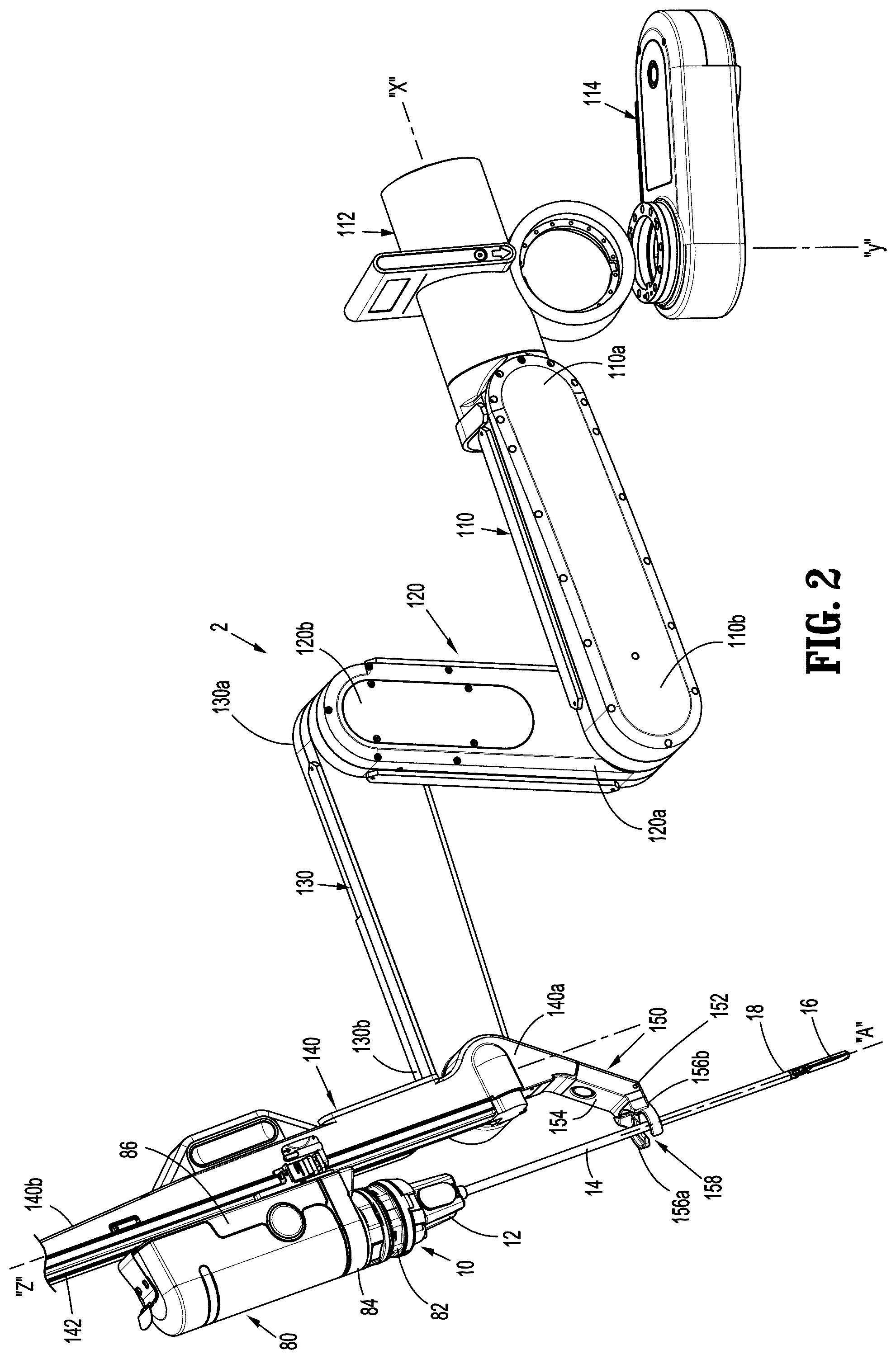 Patent US12426971 Figure 2 – Surgical robotic systems