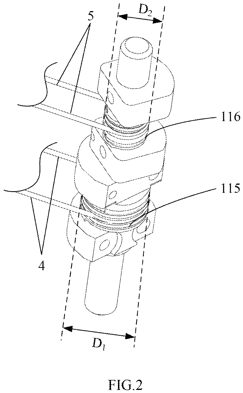 Patent US12426972 Figure 2 – Operating arm and surgical robot